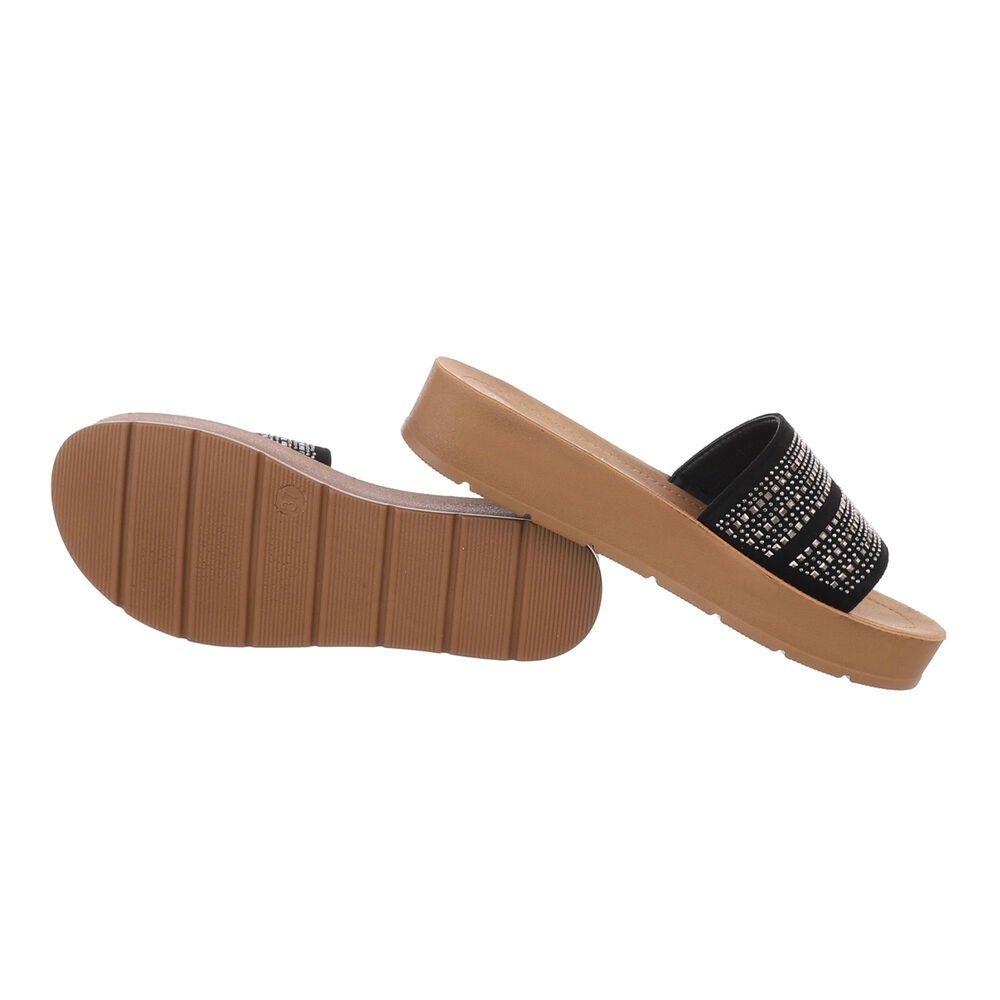 Ital-Design Damen Mules Freizeit Plateausandaletten Flach günstig online kaufen