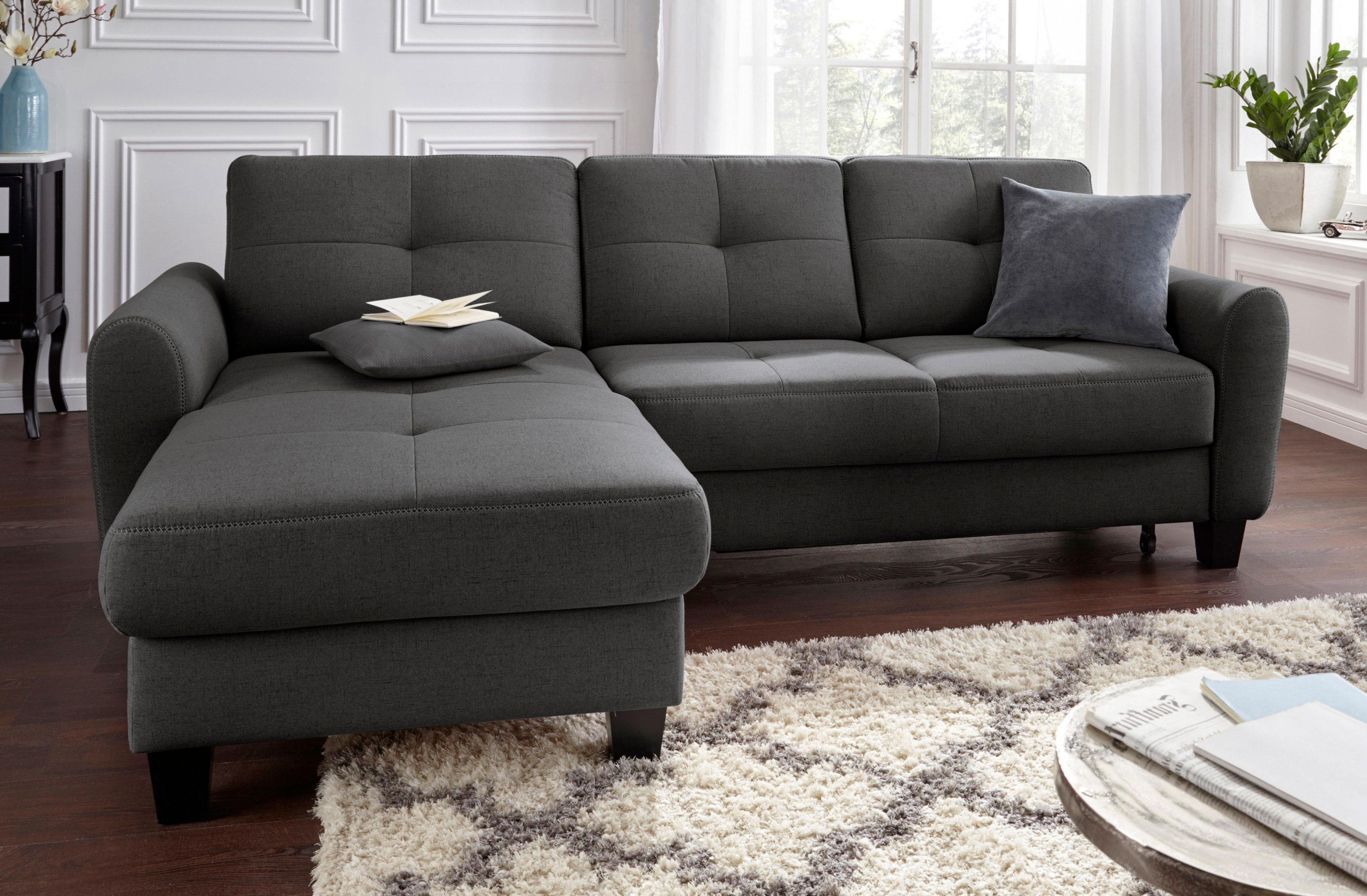 sit&more Ecksofa Varese L-Form, mit Federkern, günstig online kaufen