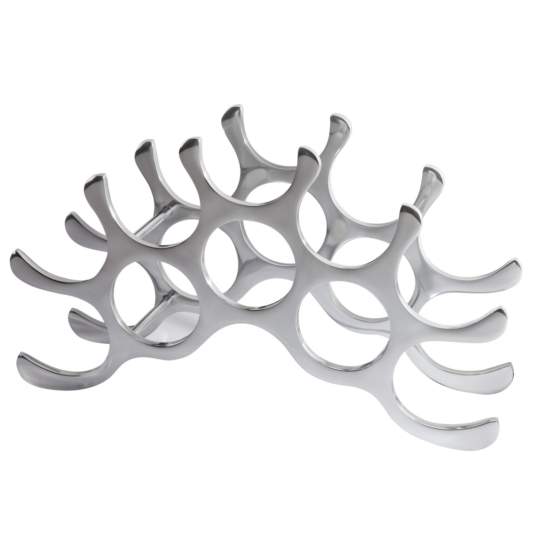 riess-ambiente Weinregal FLAME 48cm silber, im Modern Design günstig online kaufen