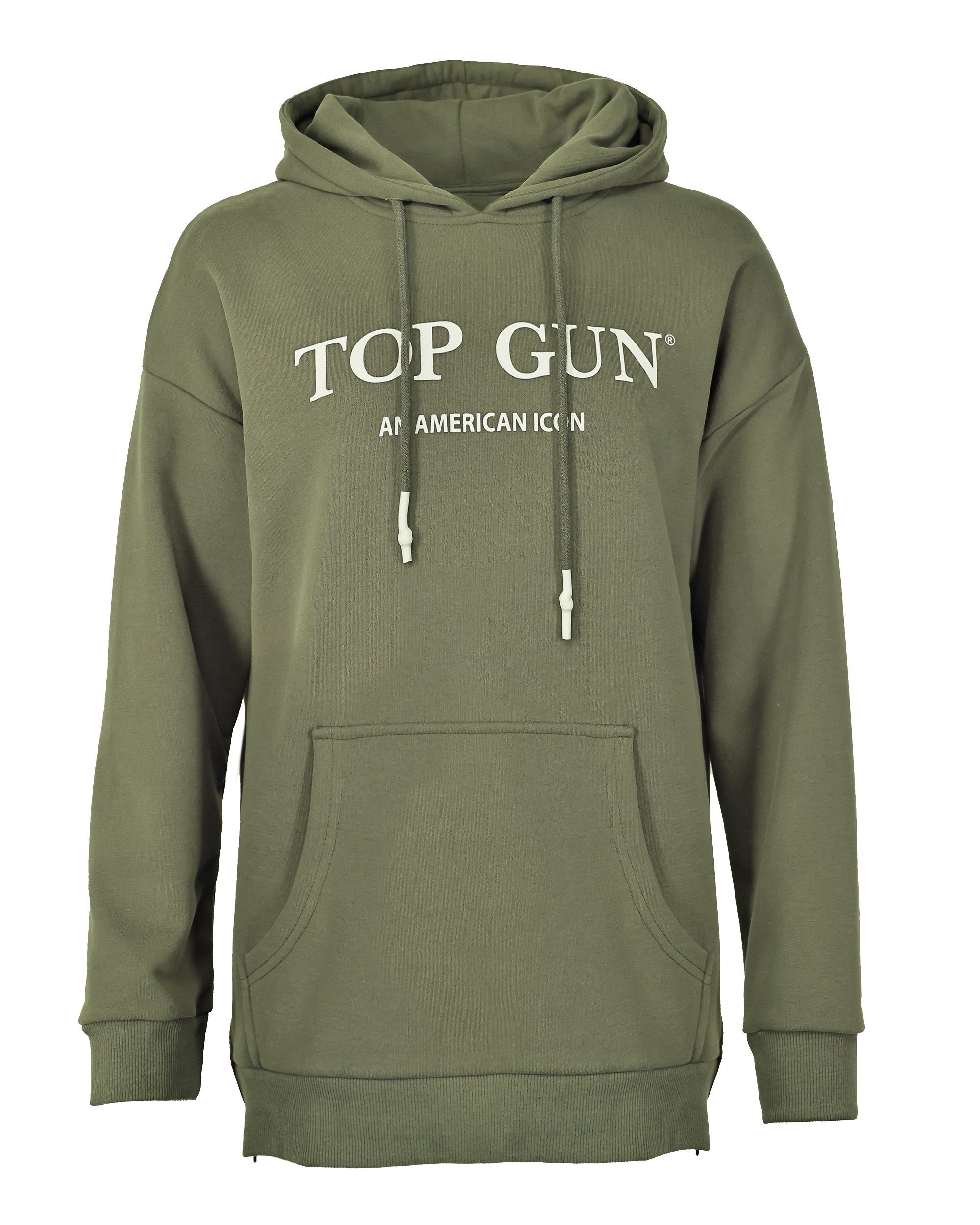 TG20214003 TOP olive GUN Kapuzenpullover