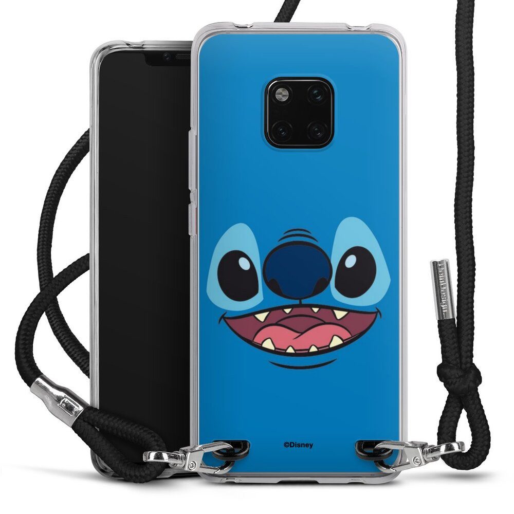 DeinDesign Handyhülle Lilo & Stitch Disney Offizielles Lizenzprodukt Stitch Closeup, Huawei Mate 20 Pro Handykette Hülle mit Band Case zum Umhängen