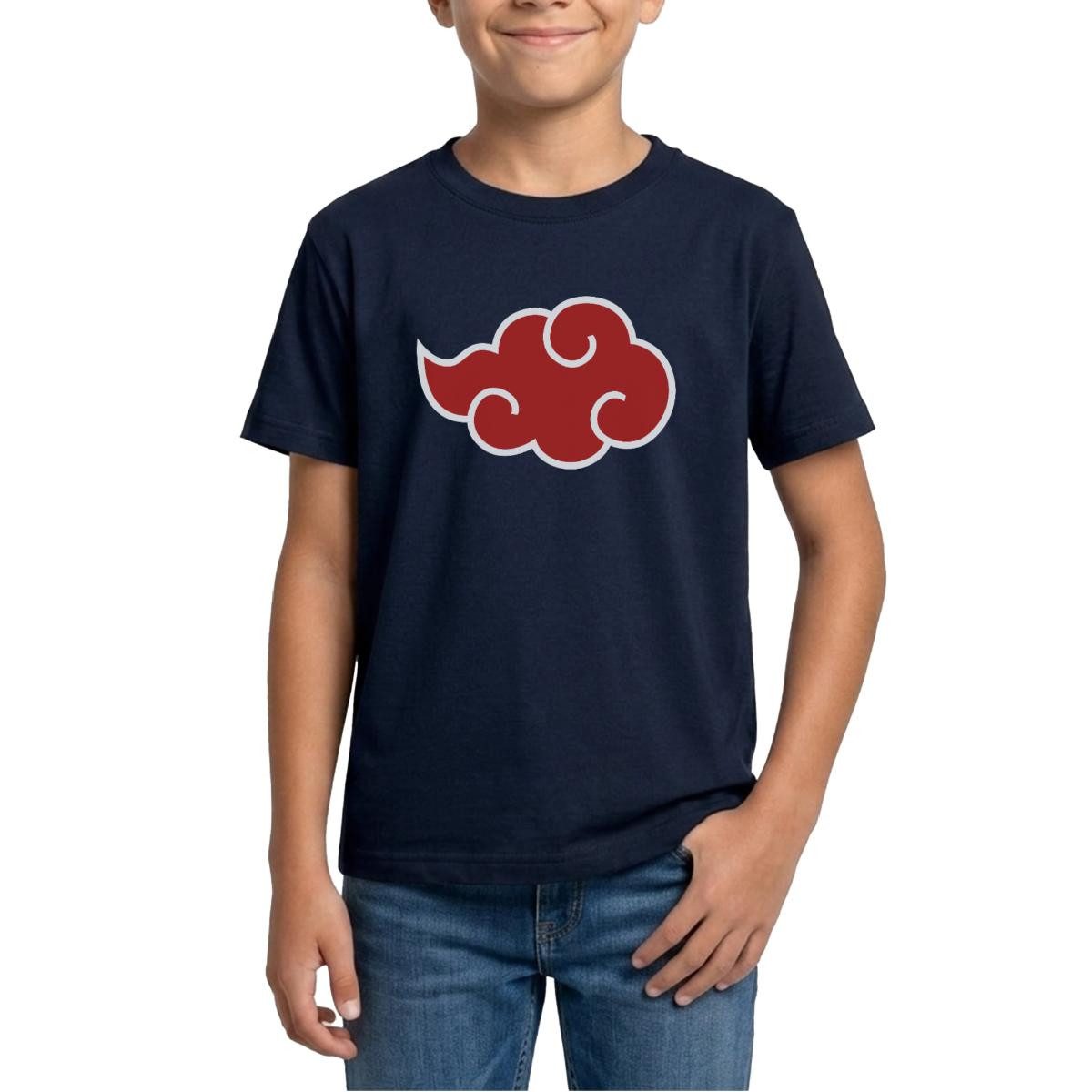 T-Shirt Naruto Shippuden Akatsuki-Wolke Teenager T-Shirt