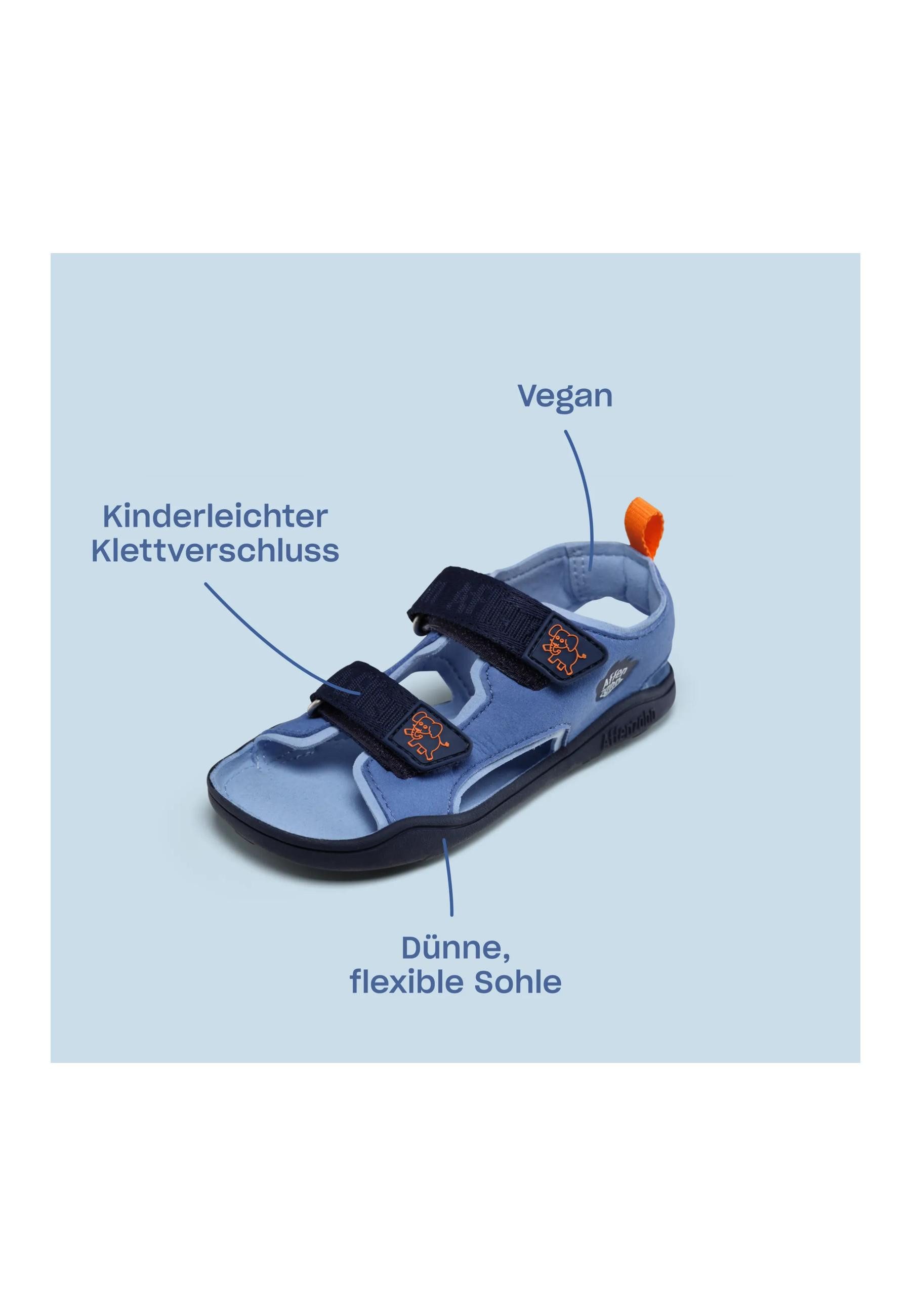 Affenzahn Vegan Airy . Sandale nach Barfußschuhprinzip