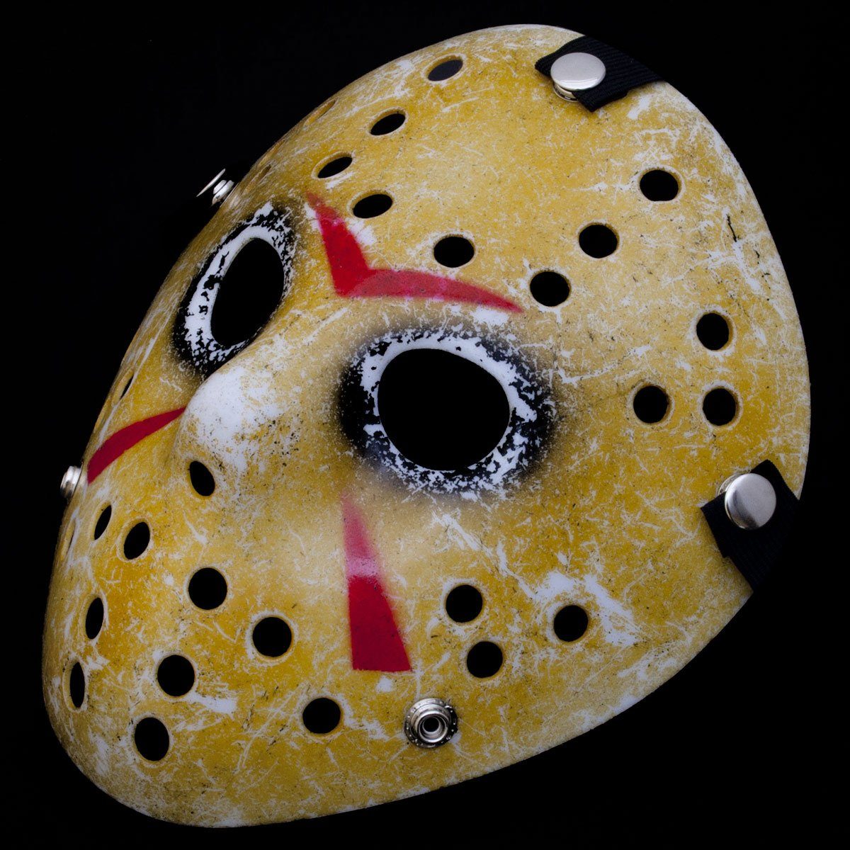 Goods+Gadgets Verkleidungsmaske GOODS+GADGETS Jason Horror Maske – Vintage Eishockey Maske, Halloween Party Kostüm Verkleidung