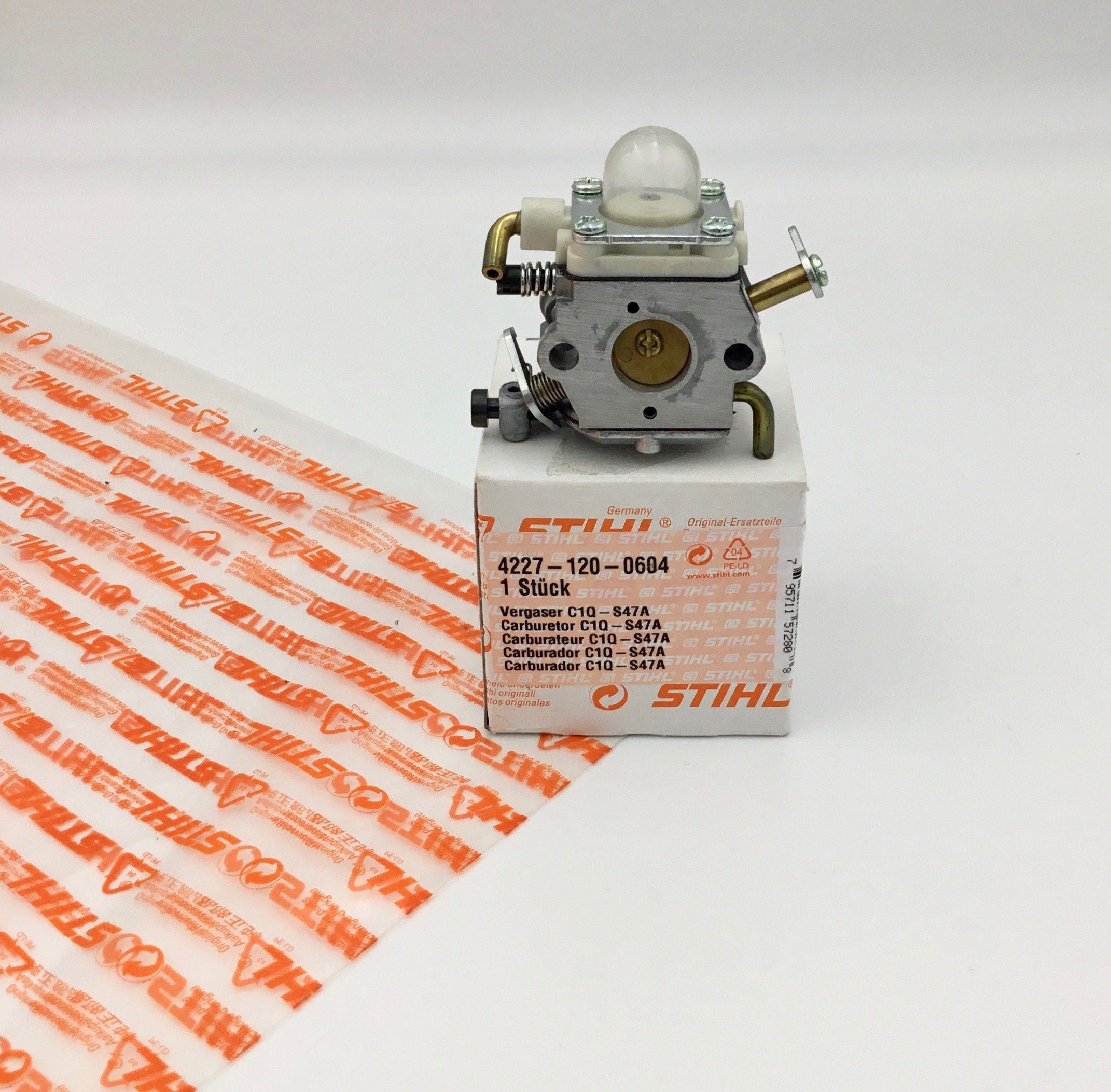 STIHL Benzin-Kettensäge Vergaser C1Q-S47A BG75 BG 75, 42271200604, 0,00 cm Schwertlänge