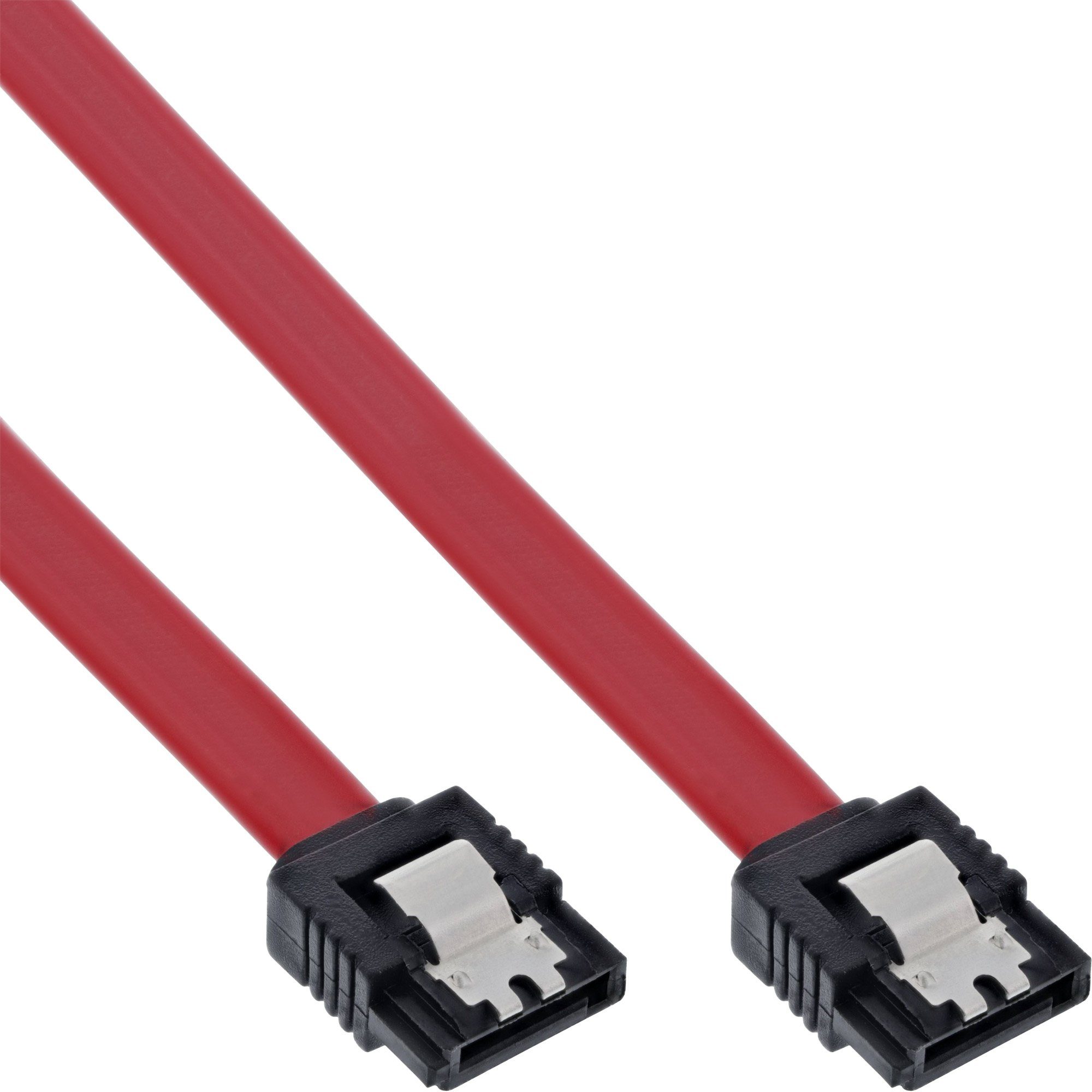 InLine® SATA Anschlusskabel, mit Sicherheitslasche, 0,5m Computer-Kabel