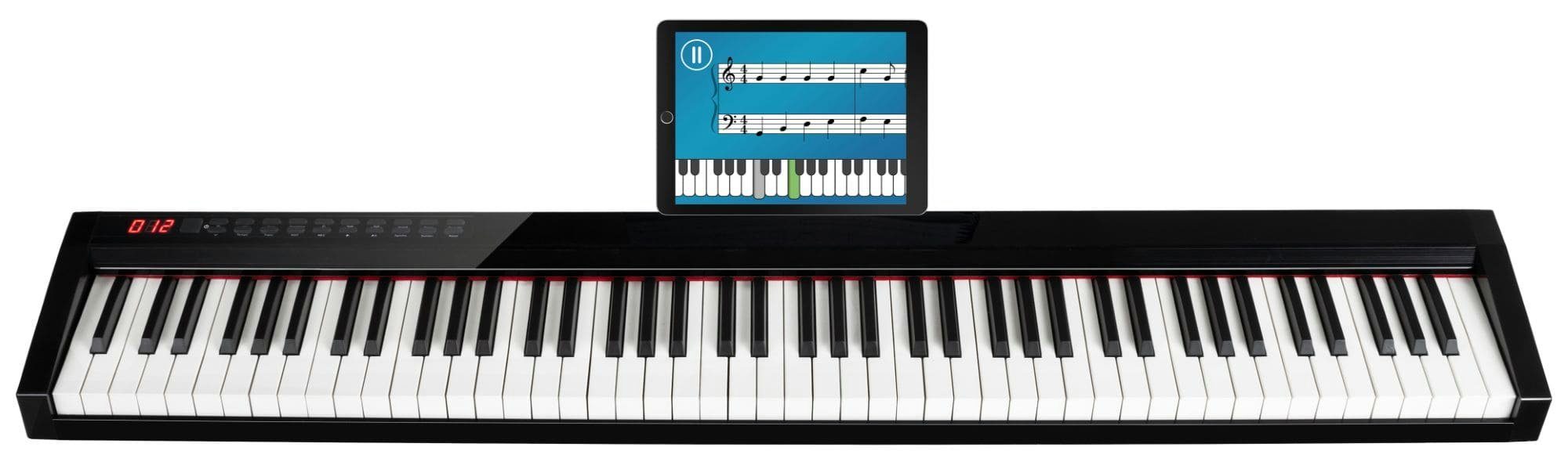 FunKey Home Keyboard SP-588 Easy-Piano - 88 Tasten-Keyboard  Anschlagdynamik, (Das mobile Piano, 3 tlg., inkl. Tasche, Sustain-Pedal &  Notenhalter), USB-MIDI, Bluetooth-MIDI und Bluetooth-Audio