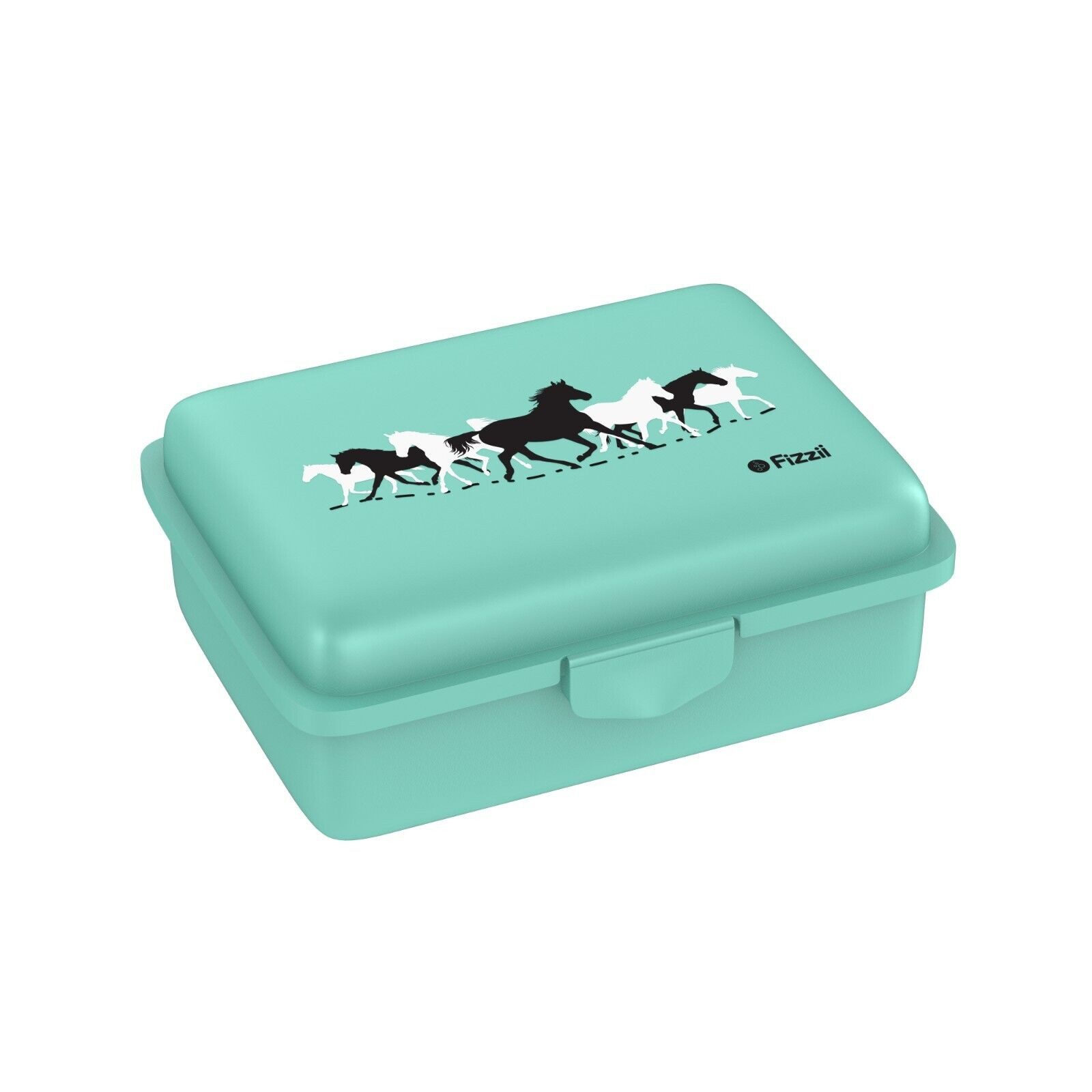 Fizzii Lunchbox Kinder Brotdose mit Trennfach, Medium, pastell - farbig, Polyethylen, farblich passend zu den Fizzii Pastell Trinkflaschen