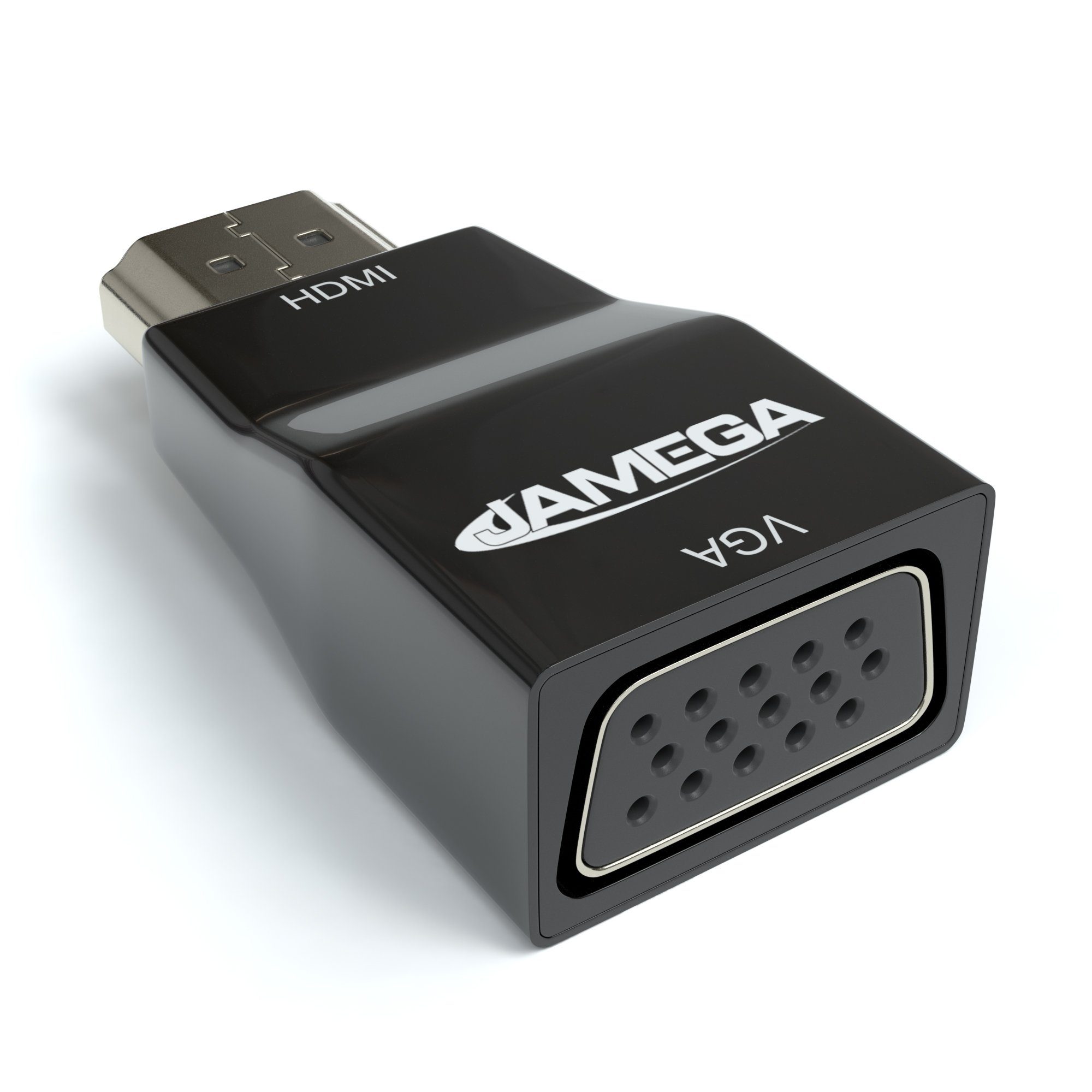 JAMEGA HDMI auf VGA Adapter HDMI zu VGA 1080p Konverter HDTV für Beamer, PC, HDMI-Adapter