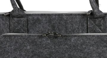 BURI Laptoptasche Laptop-Tasche aus Filz Notebooktasche Schutzhülle Aktentasche Grau