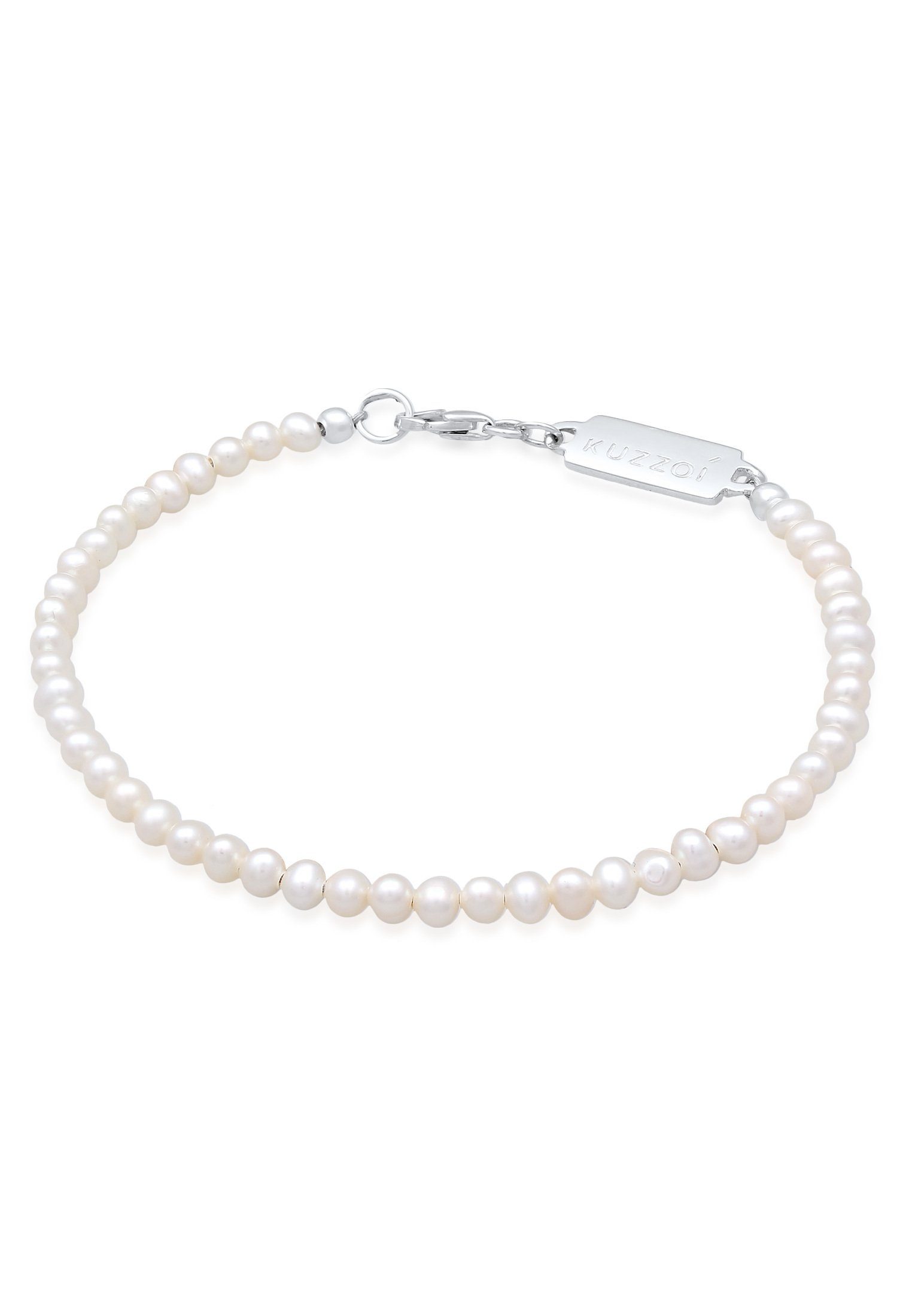 Kuzzoi Armband Süßwasserperlen Klassisch Schlicht 925 Silber günstig online kaufen