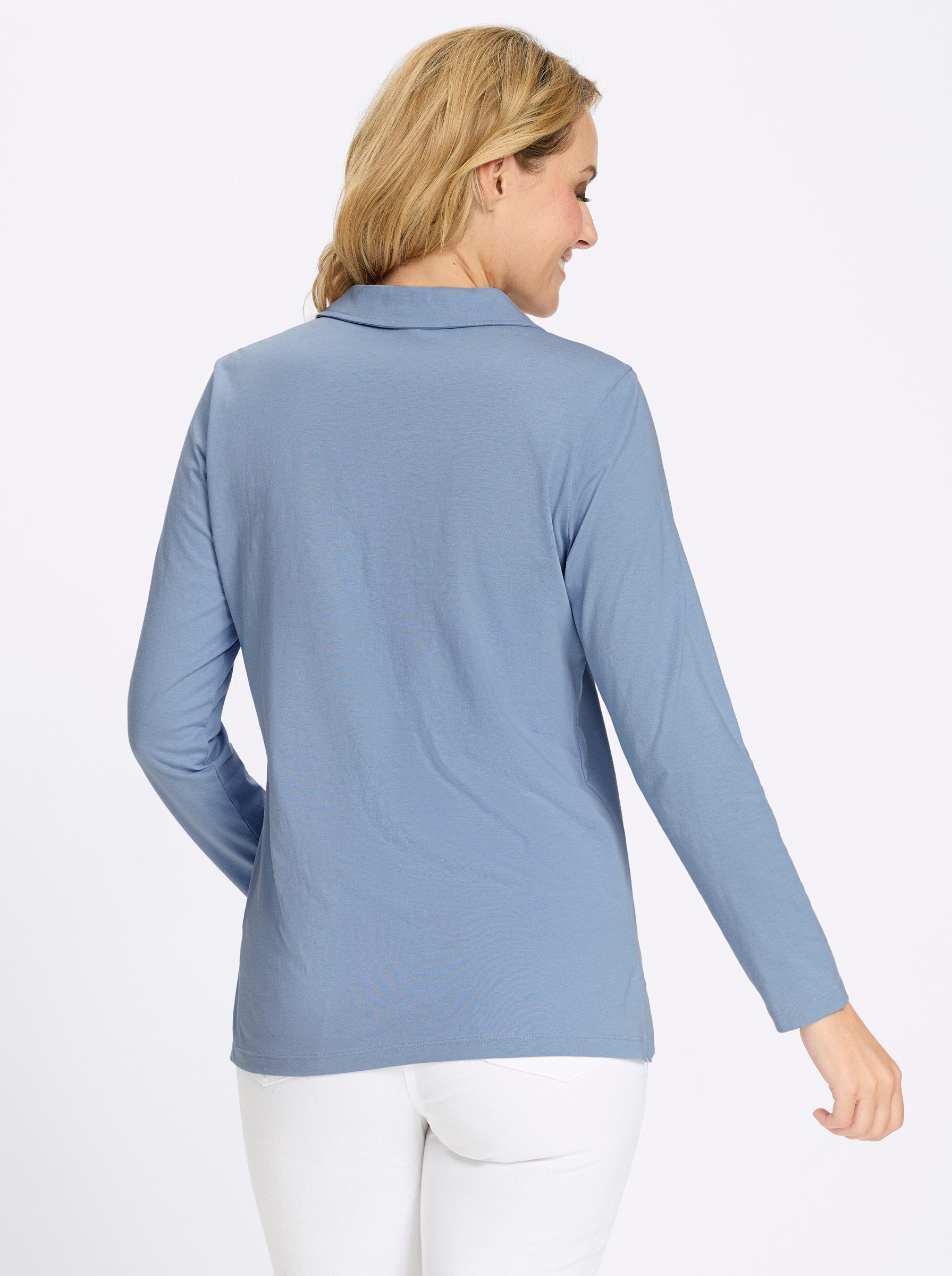 Sieh an! T-Shirt Poloshirt Langarm – Bild 3 von 5