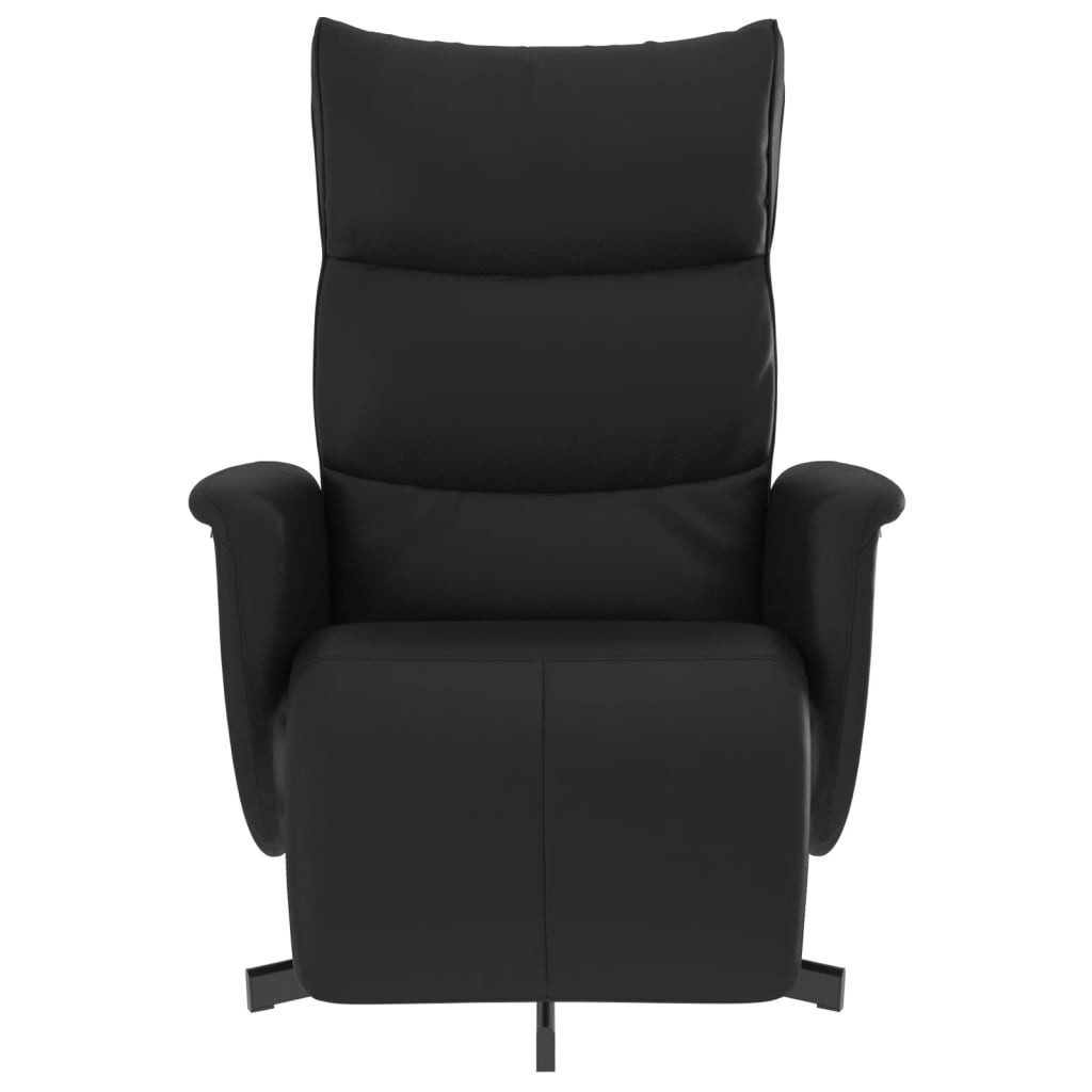 vidaXL Sessel Relaxsessel mit Fußteil Schwarz günstig online kaufen