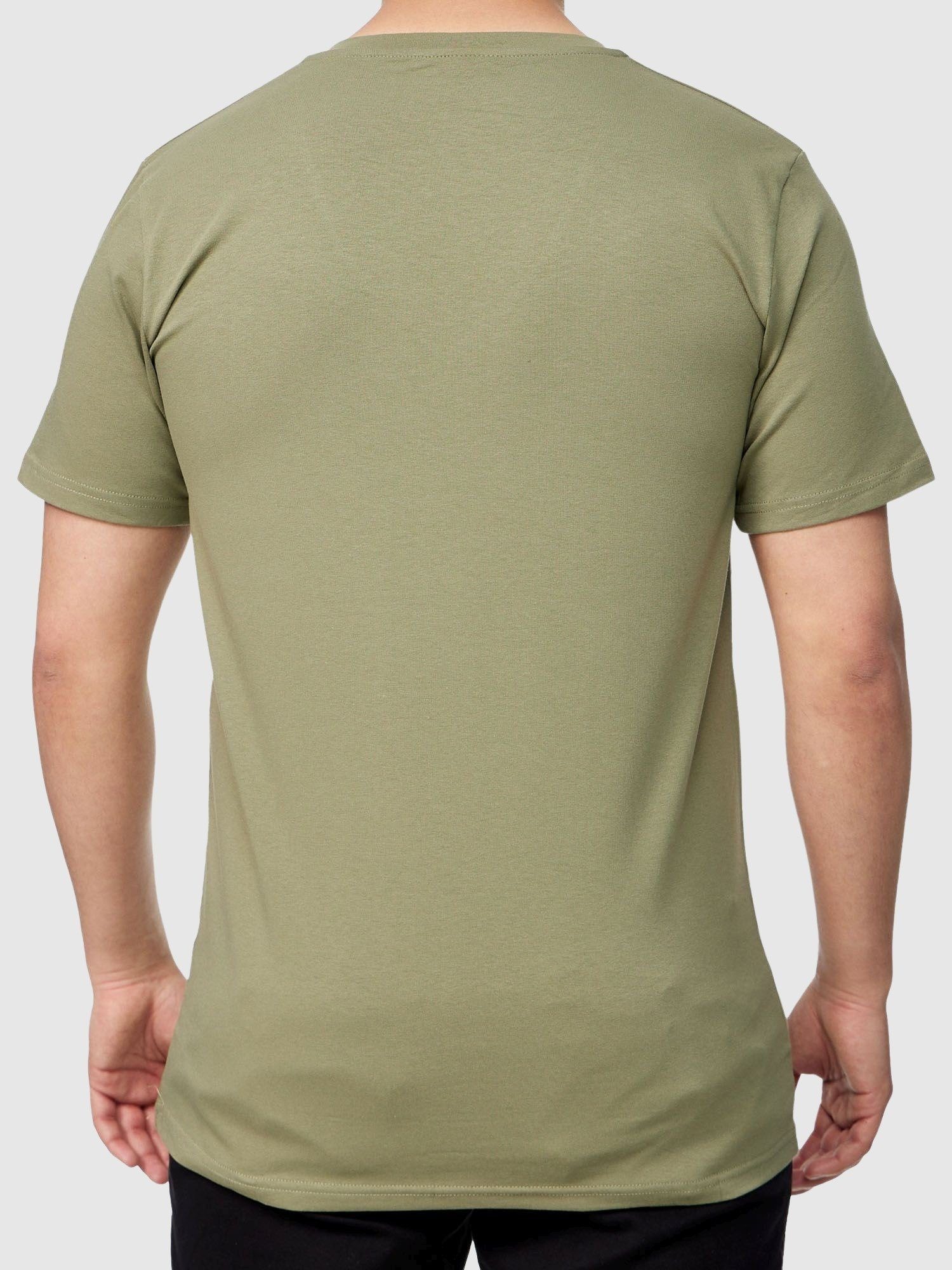 John Kayna T-Shirt Freizeit Casual Kurzarmshirt Polo Polo für Tee, 1-tlg) (Shirt Poloshirt Grün Herren Tee John T Fitness Kayna Tshirt Männer Shirt T-Shirt