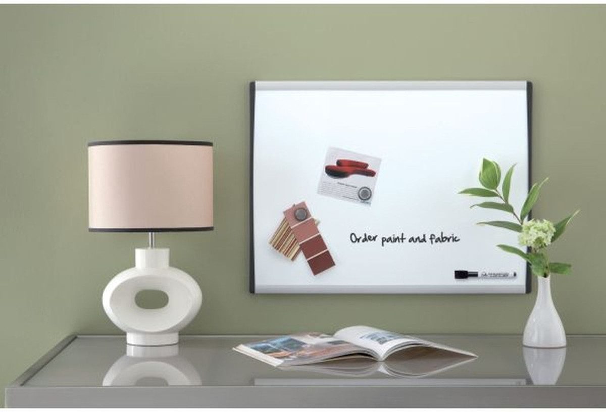 NOBO Magnettafel Weißwandtafel mit gewölbtem Rahmen Stahl magnetisch Aluminiumrahmen 28