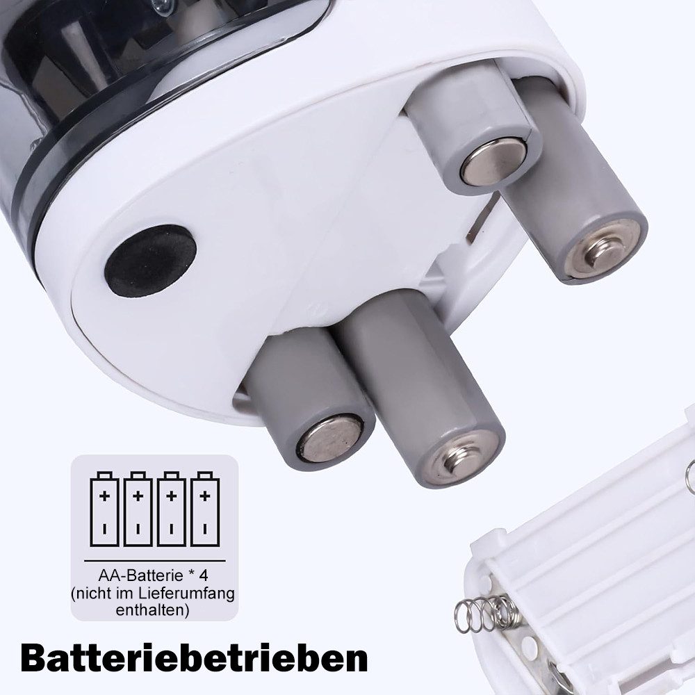 AFKSMILE Anspitzer Elektrischer Bleistiftspitzer, Doppelloch-Batteriespitzer, Anspitzer, Für 6-12mm No.2/Buntstifte, für Schule/Klassenzimmer/Büro/Haus – Bild 5 von 5