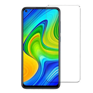 CoolGadget Handyhülle Schwarz als 2in1 Schutz Cover Set für das Xiaomi Redmi Note 9 6,53 Zoll, 2x Glas Display Schutz Folie + 1x TPU Case Hülle für Redmi Note 9