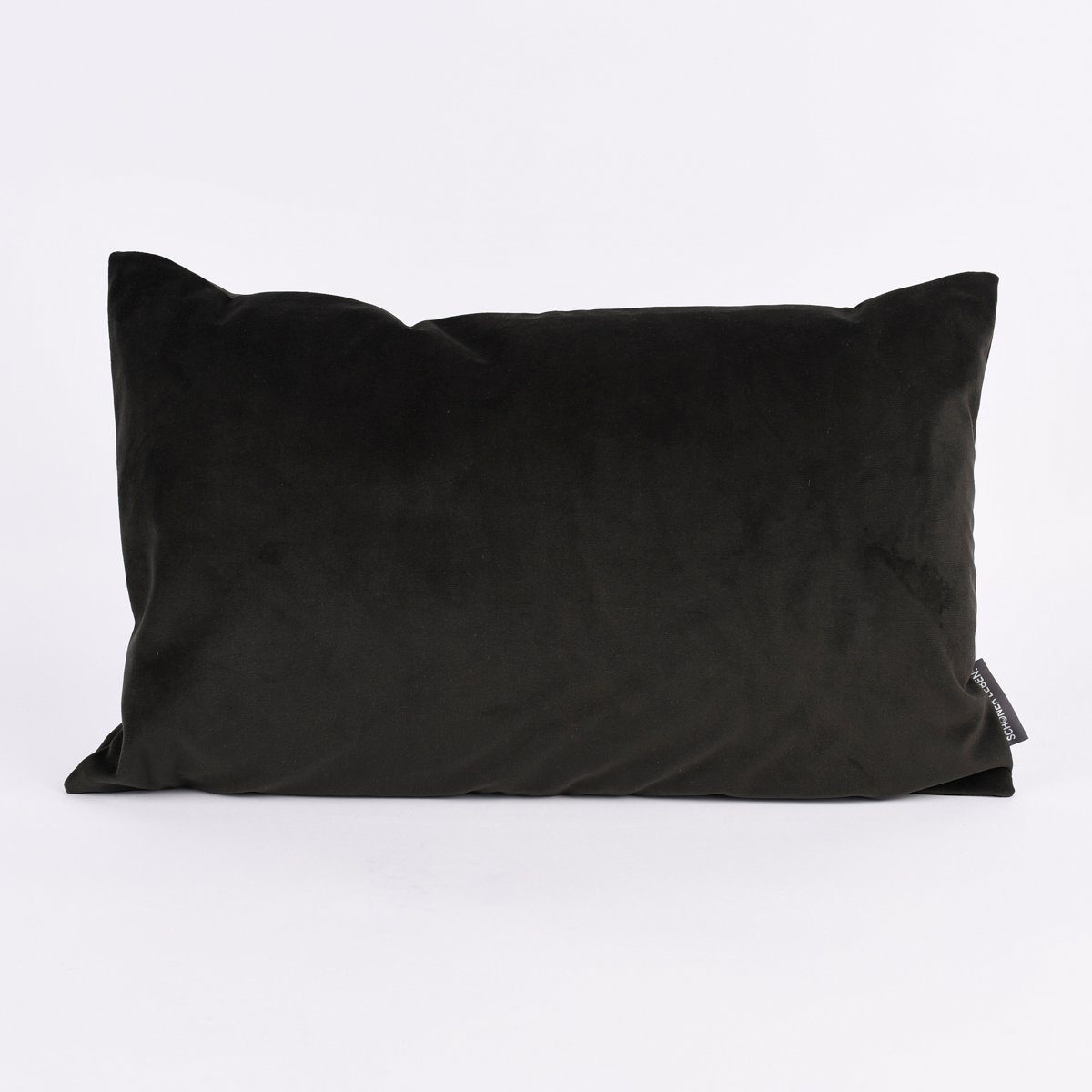 SCHÖNER LEBEN. Dekokissen SCHÖNER LEBEN. Kissenhülle Samt einfarbig schwarz 30x50cm