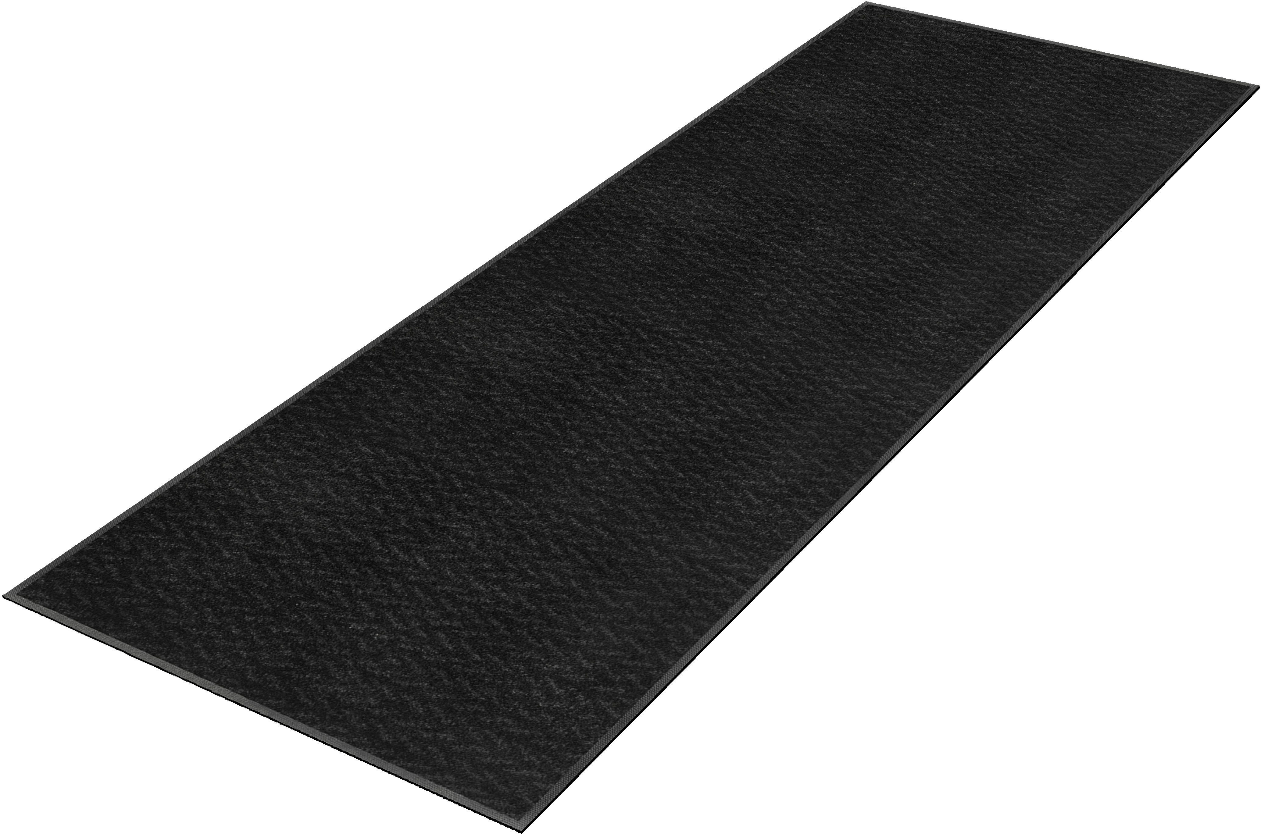 wash+dry by Kleen-Tex Läufer Duo Charcoal, rechteckig, Höhe: 9 mm, Schmutzfangläufer, rutschhemmend, In- und Outdoor geeignet, waschbar