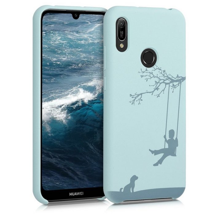 kwmobile Handyhülle Hülle für Huawei Y6 (2019) TPU Silikon Schutzhülle mit Kameraschutz - Handy Case