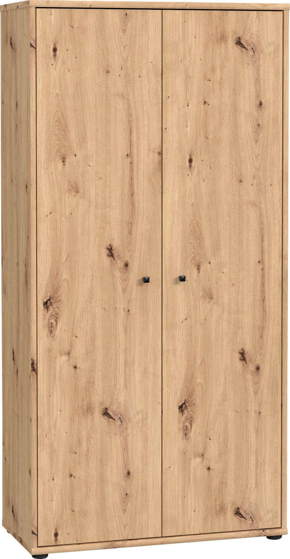 FORTE Schuhschrank Tempra, Mehrzweckschrank, 2 Türen, Einlegeböden, Höhe 149,5,5 cm Breite 73,7 cm
