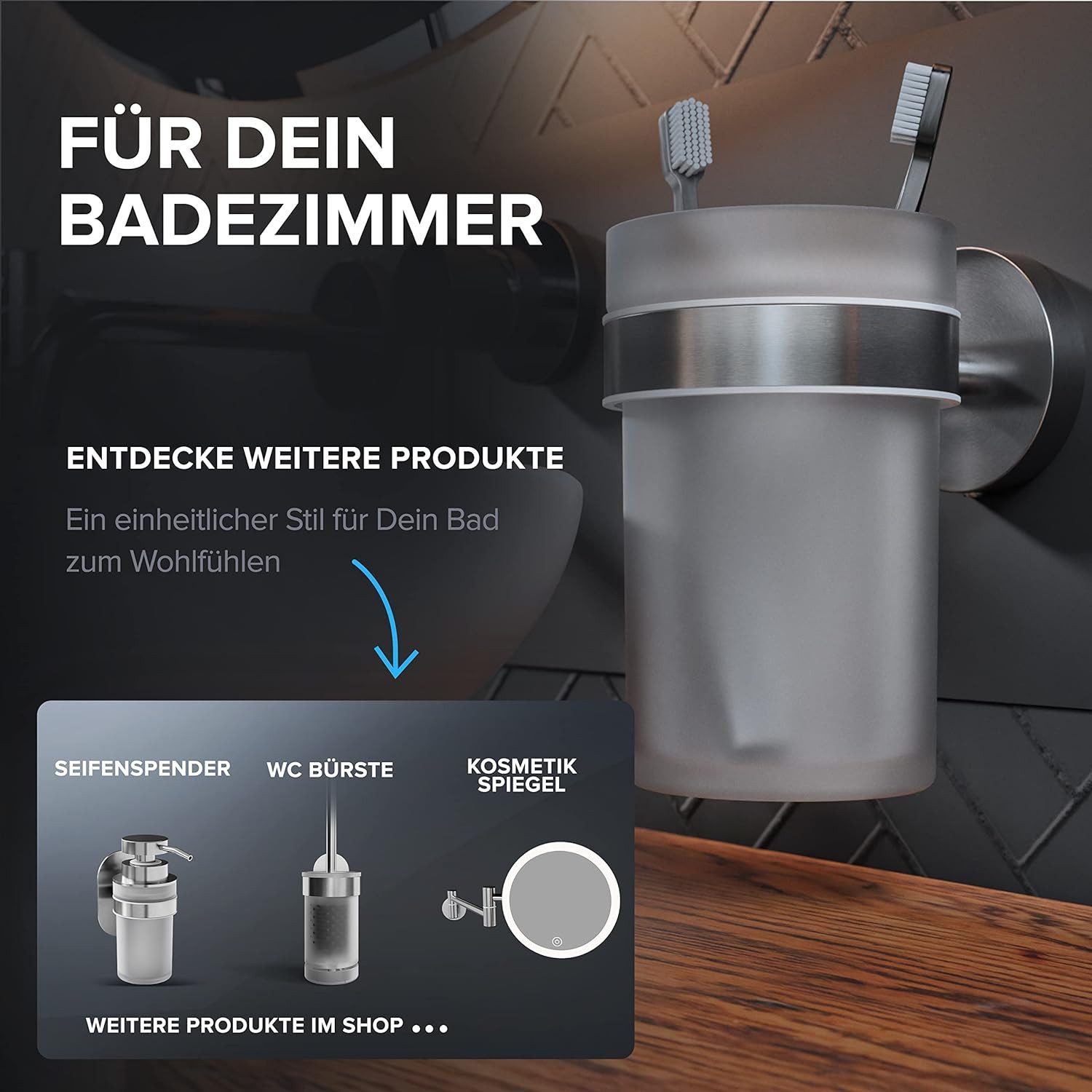 ovimar Zahnputzbecher, (1-St), aus Edelstahl in günstig online kaufen