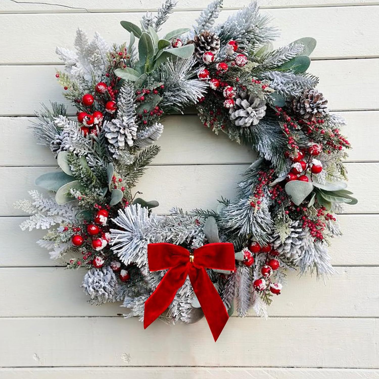 CLTYQ Weihnachtsbaumschleife 24 Samtschleifen für Weihnachtsbaum, Girlande, Zaun, Haustür (24-tlg), Perfekt, um Ihrer Weihnachtsdeko einen eleganten Akzent zu v – Bild 4 von 5