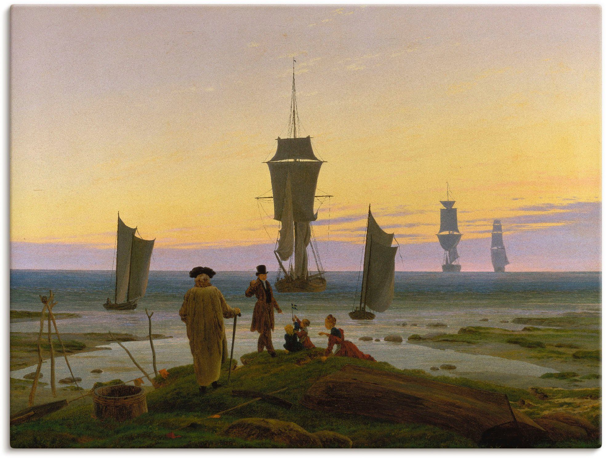 versch. Wandaufkleber als Größen (1 Leinwandbild, & 1834, Die Um Artland St), Lebensstufen. Alubild, oder Boote in Wandbild Schiffe Poster