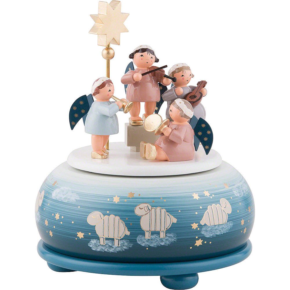 KWO Kunstgewerbe Werkstätten Dekofigur Spieldose Himmelskonzert (16cm) von KWO