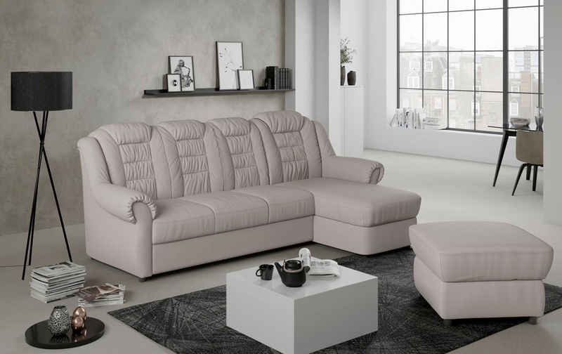 Home affaire Ecksofa Boston L-Form, Gemütliches Ecksofa mit hoher Rückenlehne in klassischem Design