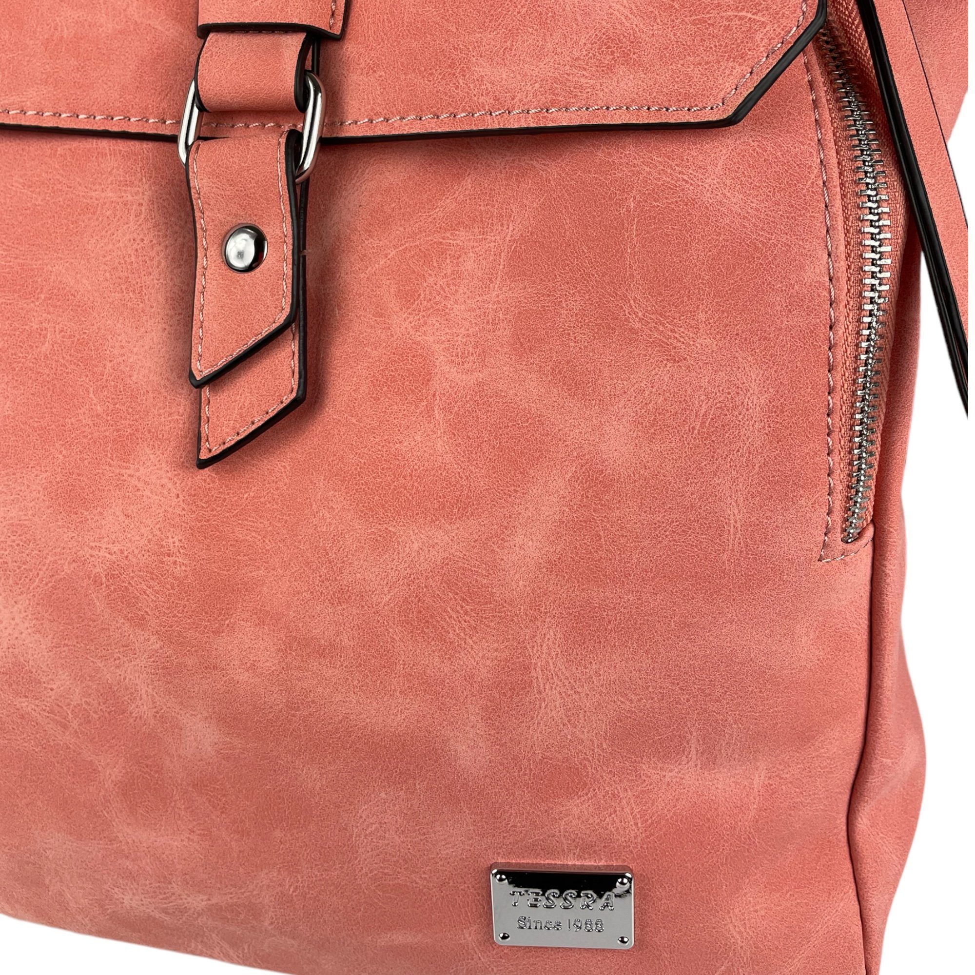 Taschen4life Cityrucksack 2in1 Damen Multifunktions Rucksacktasche D5768, Rucksack & Umhängetasche in Einem