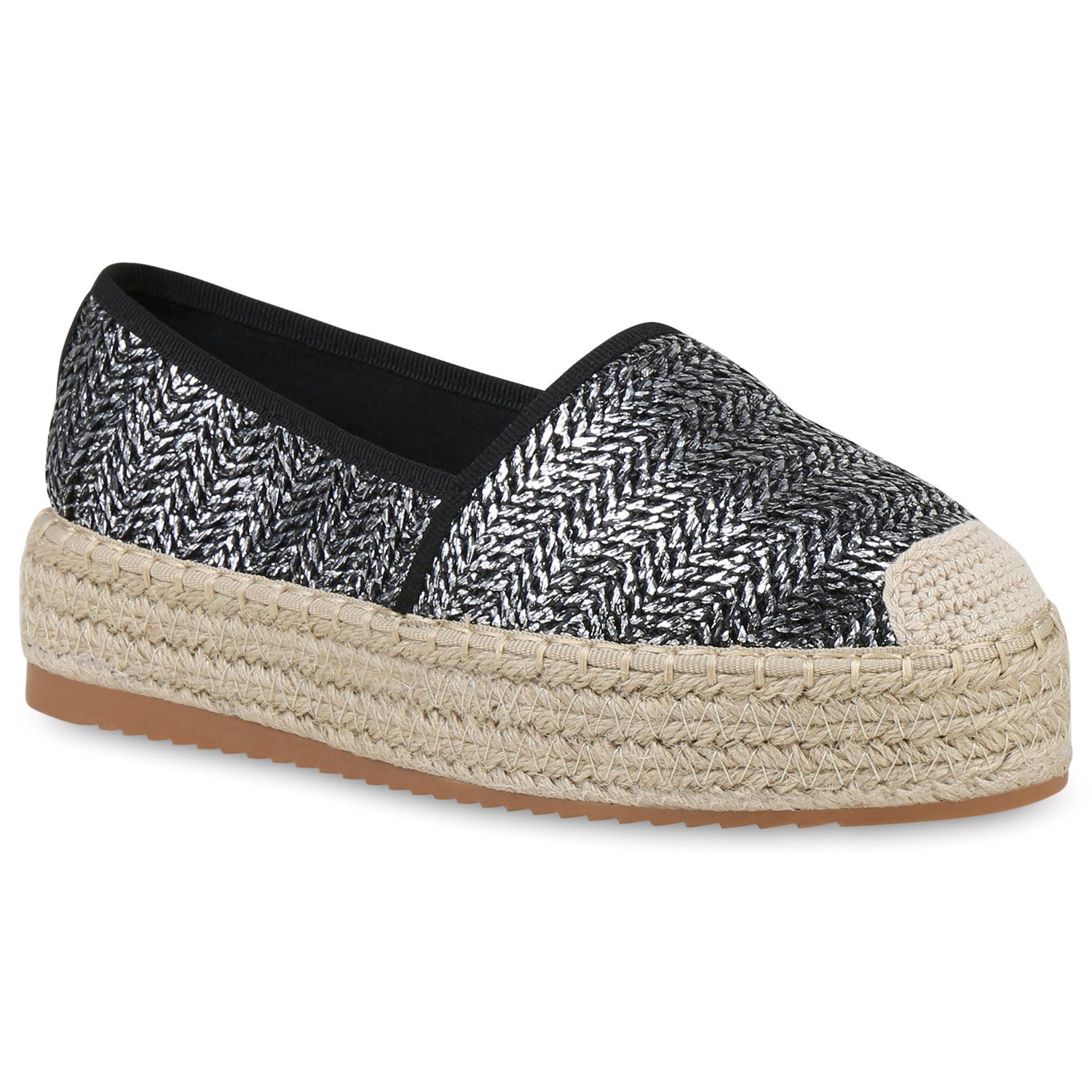 VAN HILL 833833 KY M-525 Damen Slippers Espadrille Bequeme Schuhe