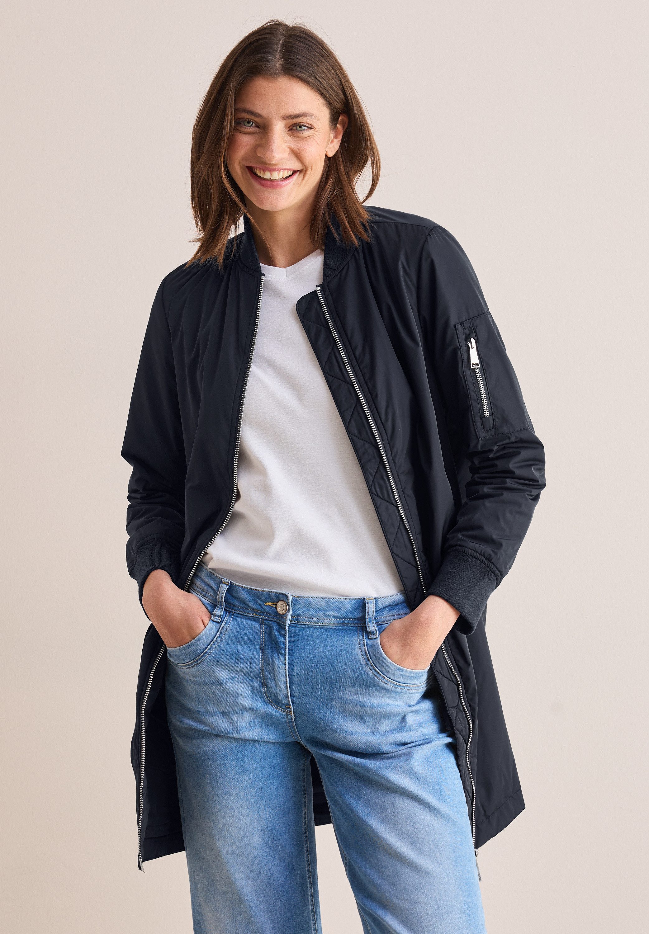 CECIL Langmantel mit Stehkragen