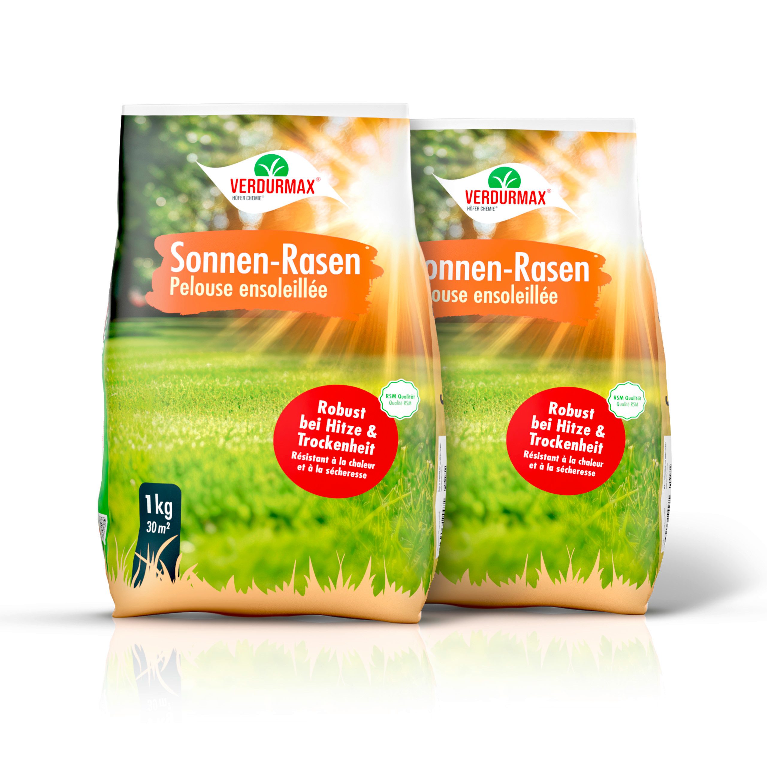 Höfer Chemie GmbH Rasensamen 2 x 1 kg VERDURMAX® Trockenrasen Samen, 0