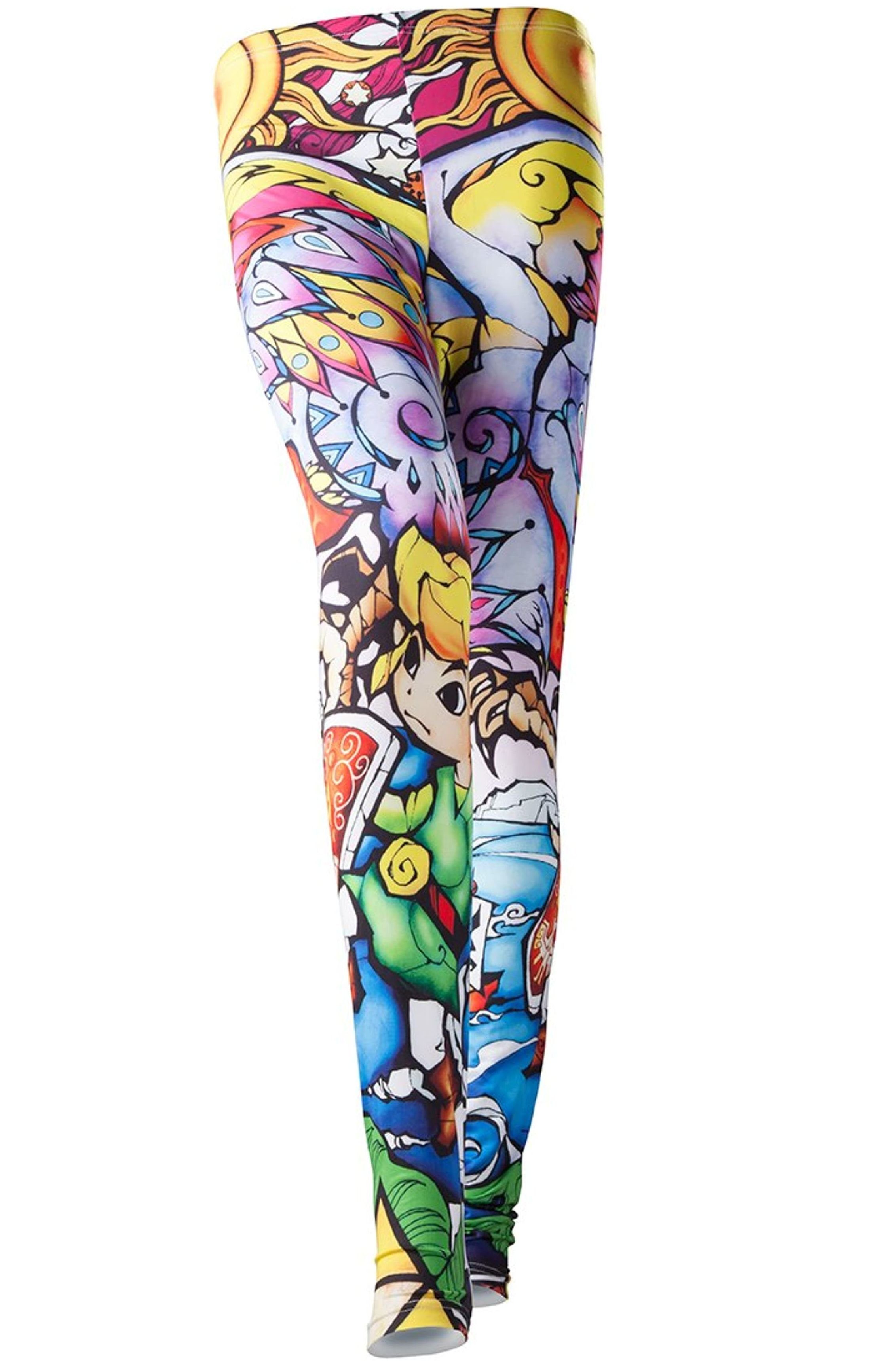 The Legend of Zelda Leggings ZELDA Leggings Nintendo Legend of Zelda Windwaker Hd Women's All-Over Print Damen Hose Gr. XS S M L XL