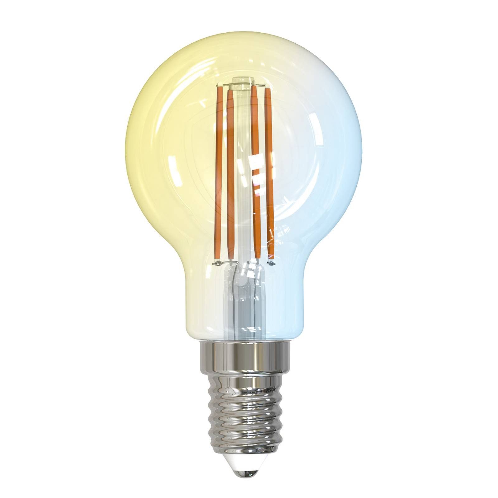 LUUMR LED-Leuchtmittel LED-Filament E14 Tropfen, E14, Farbwechsel warmweiß / tageslicht