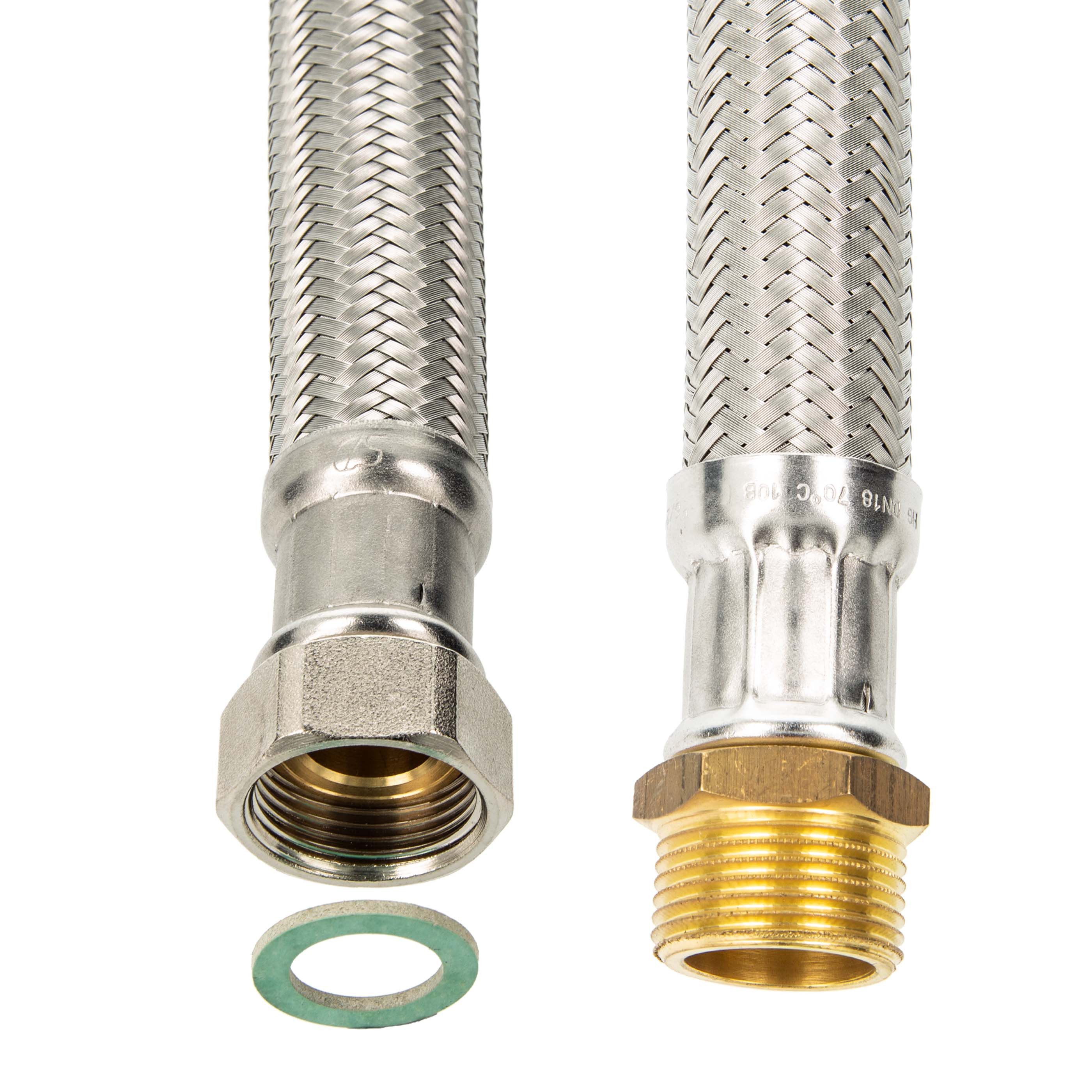 tecuro Flexschlauch Flexschlauch IG x AG - für Sanitär & Heizung - KTW-A-DVGW