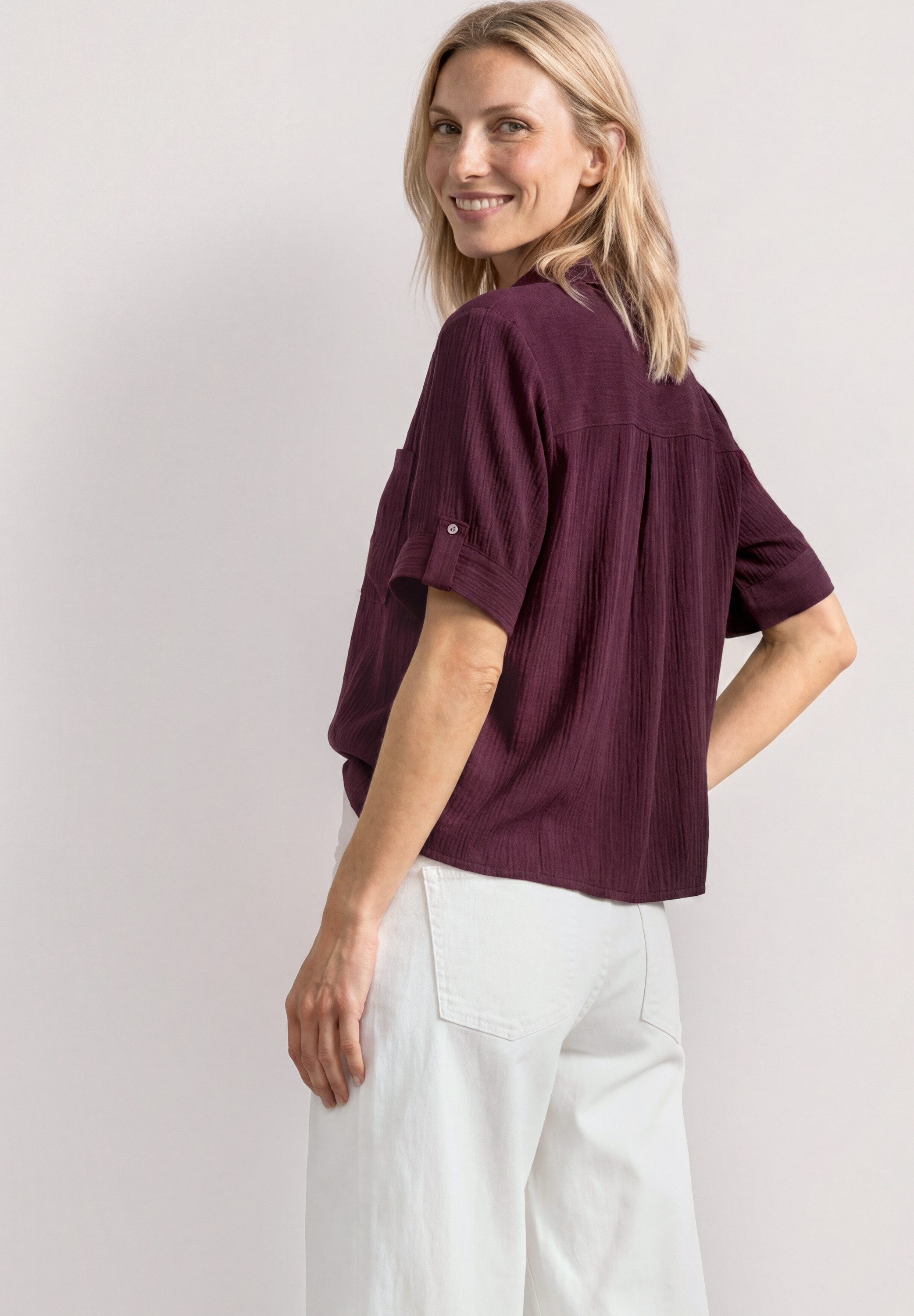 STREET ONE Hemdbluse mit Turn-Up Funktion – Bild 2 von 5