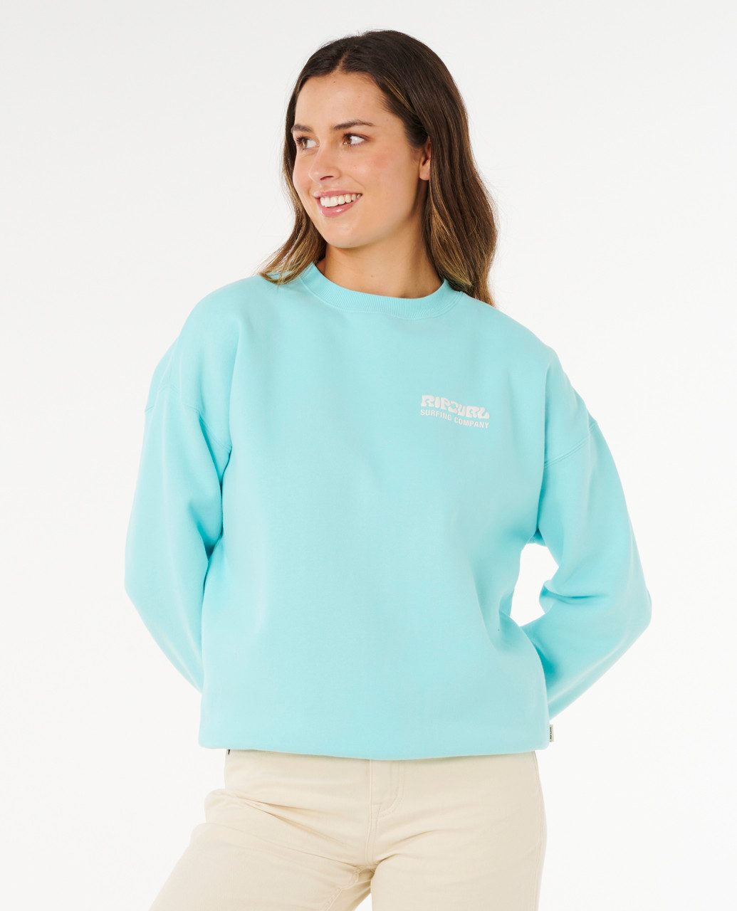 Rip Curl Kapuzenpullover Rip Curl Surf Puff Inspired Crew Fleece