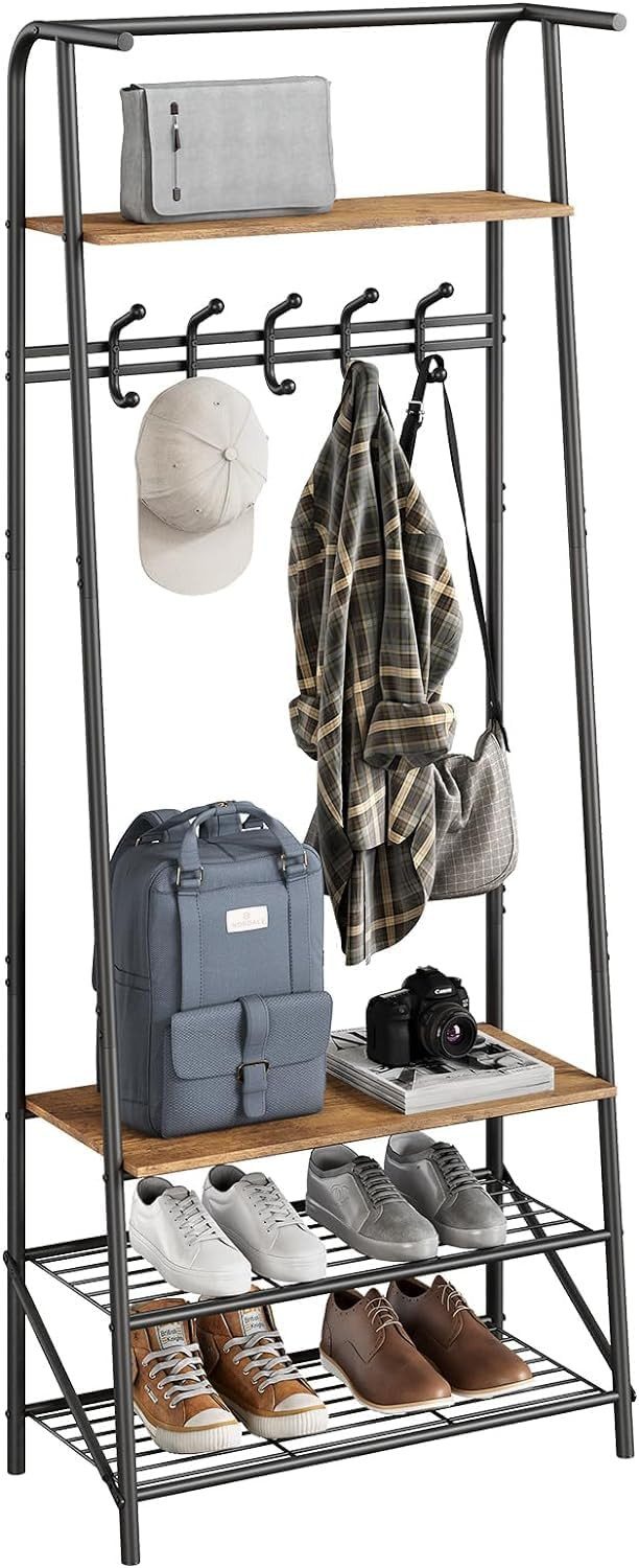 GarveeMore Garderobenständer Garderobenständer Kleiderständer mit Schuhbank günstig online kaufen