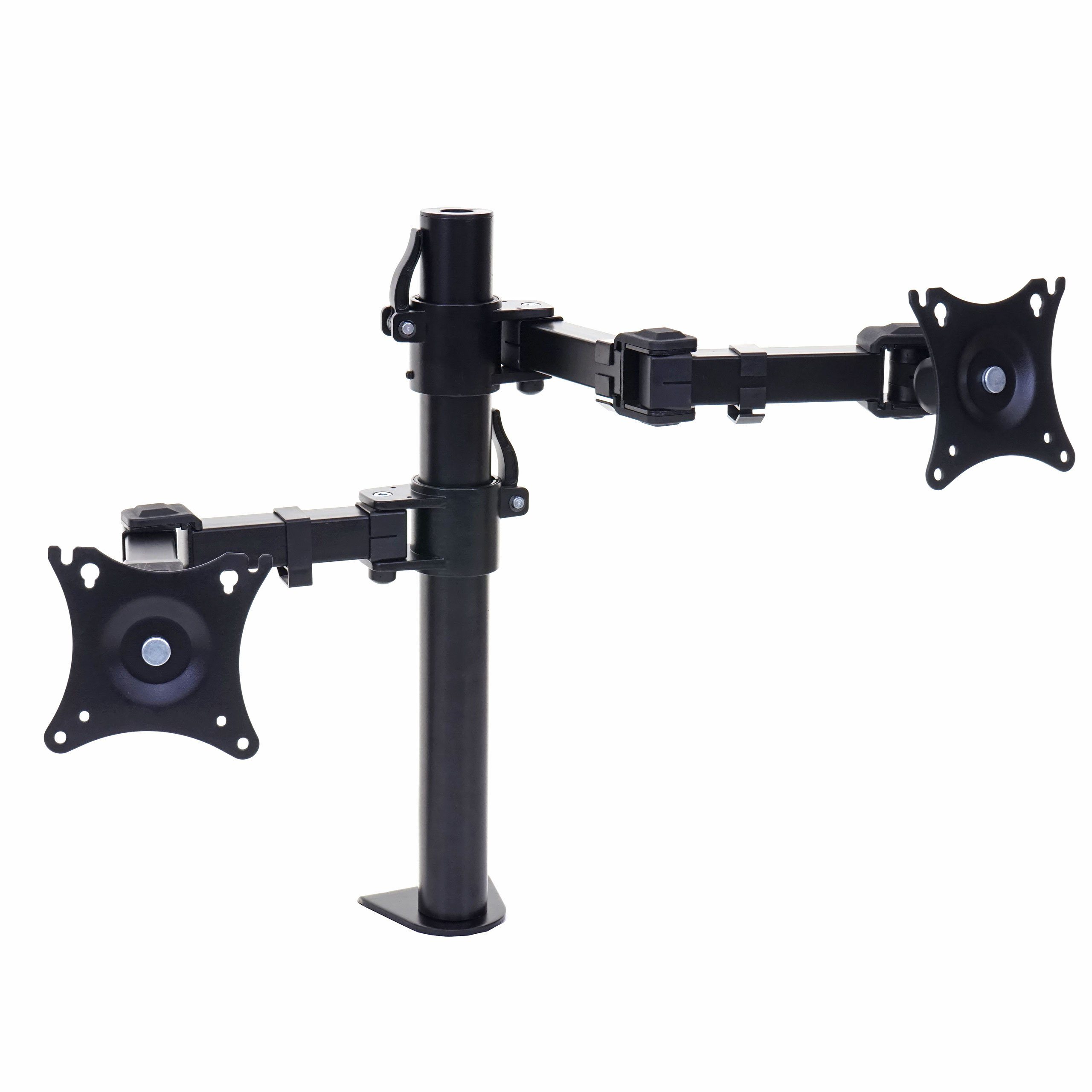 MCW Monitor-Halterung MCW-D38, (bis 27 Zoll, Neigbar -85° bis +15°, Schwenkbar 90°, Manuelle Justierung der Höhe)