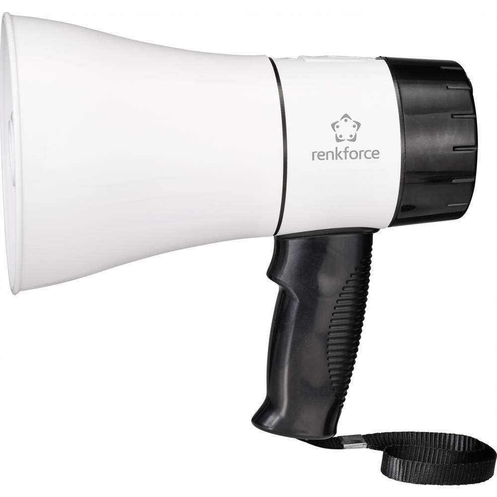 Renkforce Megafon Megaphon RF-MP-200, Aufnahmefunktion, mit Haltegurt