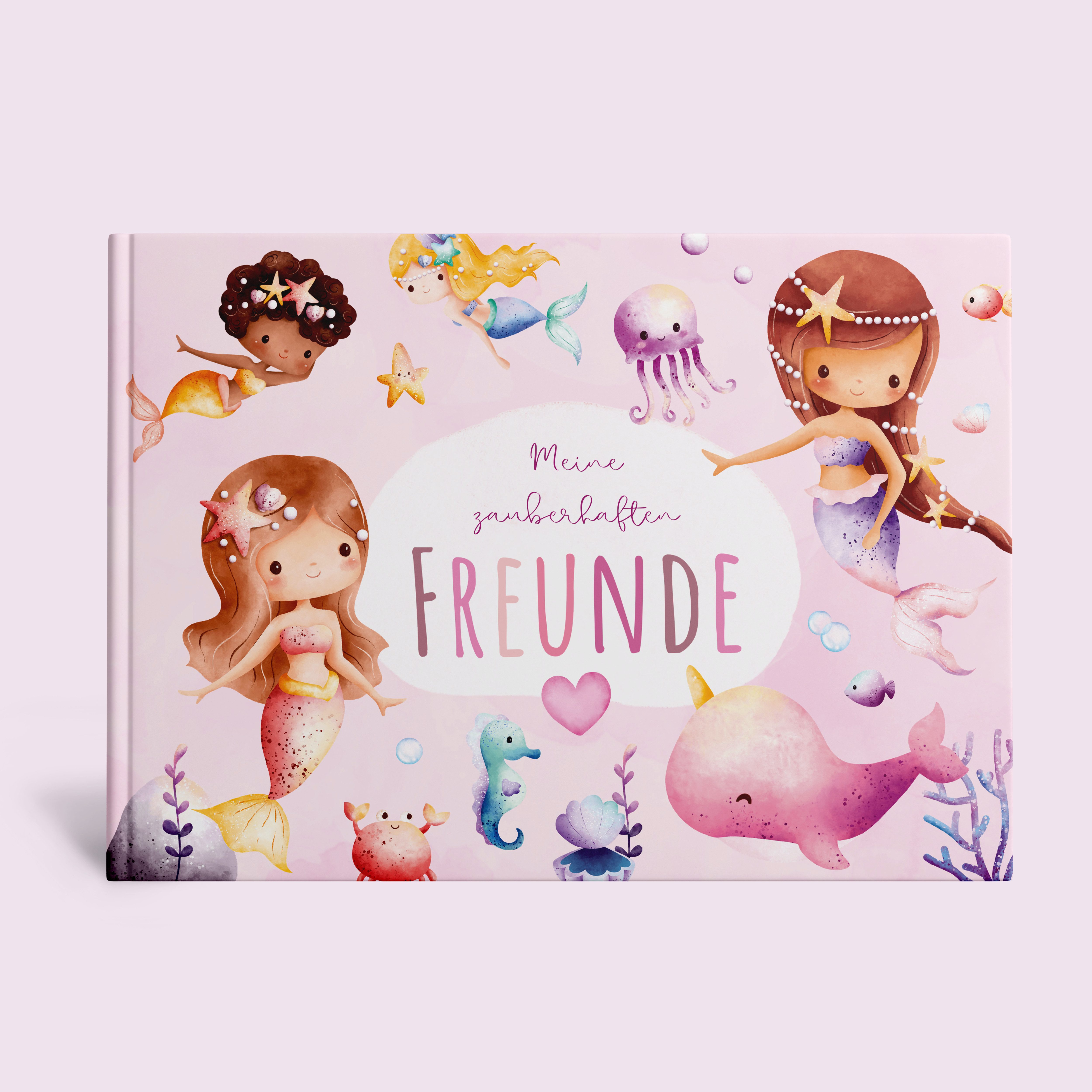 MeinBaby123® Tagebuch Freundebuch für Kinder, Freundschaftsalbum, Freundealbum Kindergarten und Schule, Freundschaftsbuch Hardcover