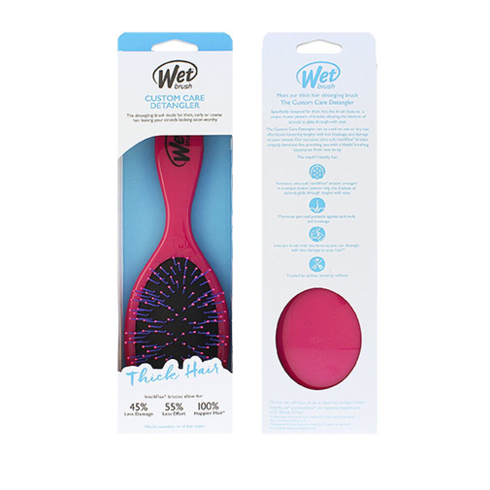 The Wet Brush Haarklemme Perie pentru par Custom Care Thick Hair Pink