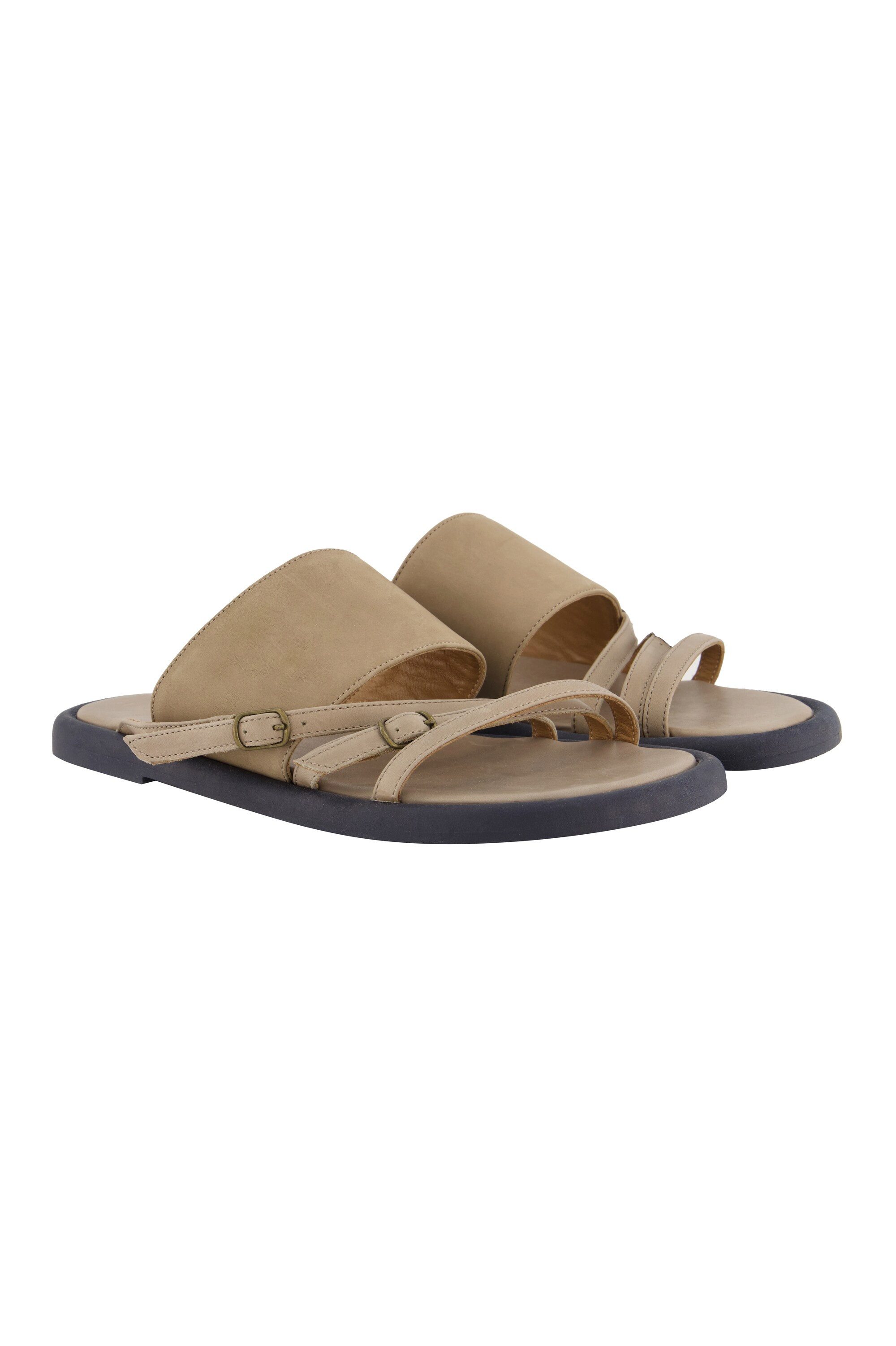 Ulla Popken Leder-Sandalen Ledermix Weite H Sandalette