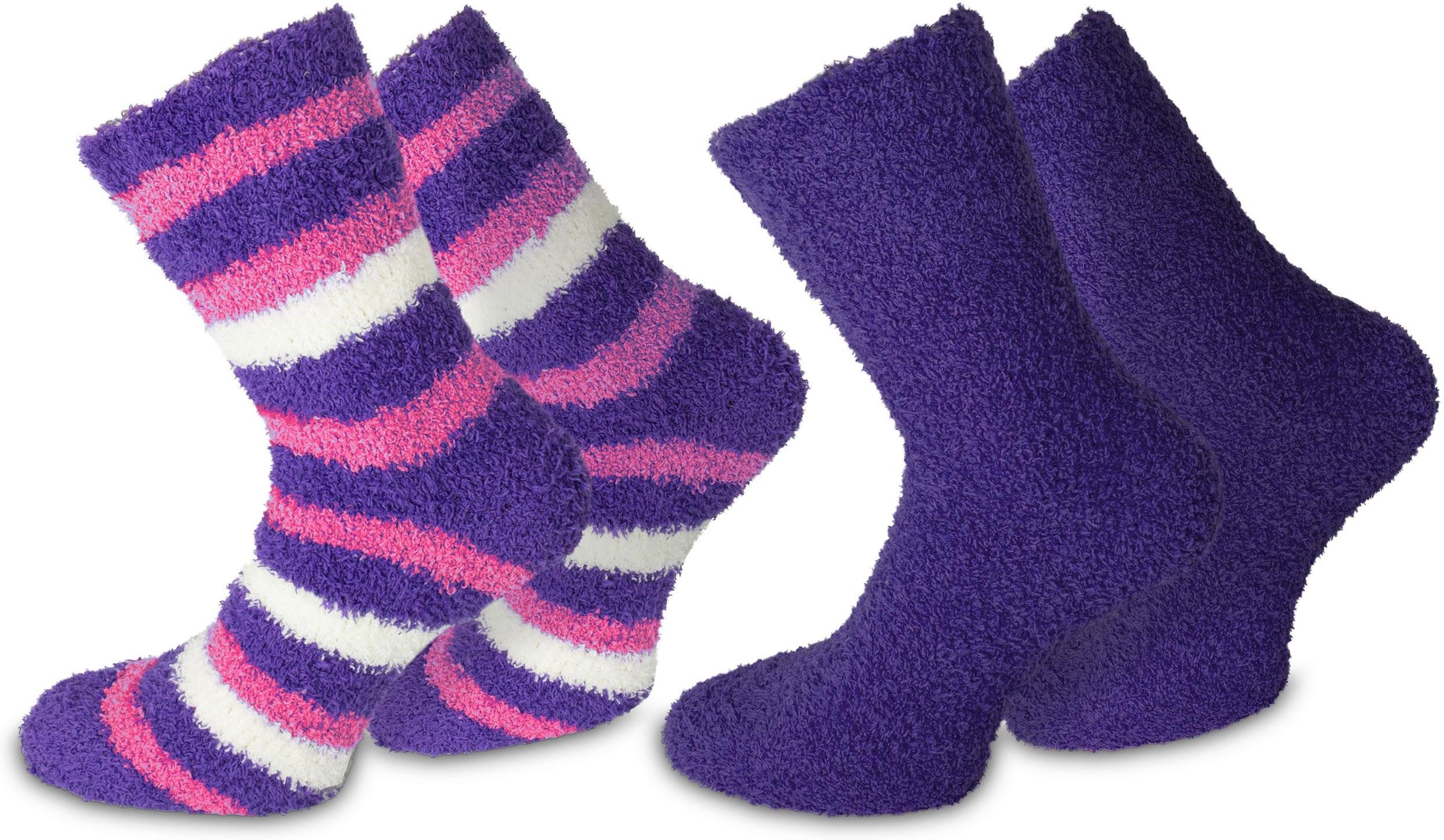 normani Kuschelsocken 2 Paar Kuschel-Socken Ringel (Set, 2 Paar) weicher Gu günstig online kaufen