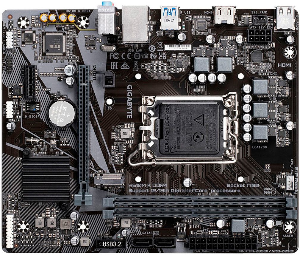 Gigabyte H610M K DDR4 Mainboard