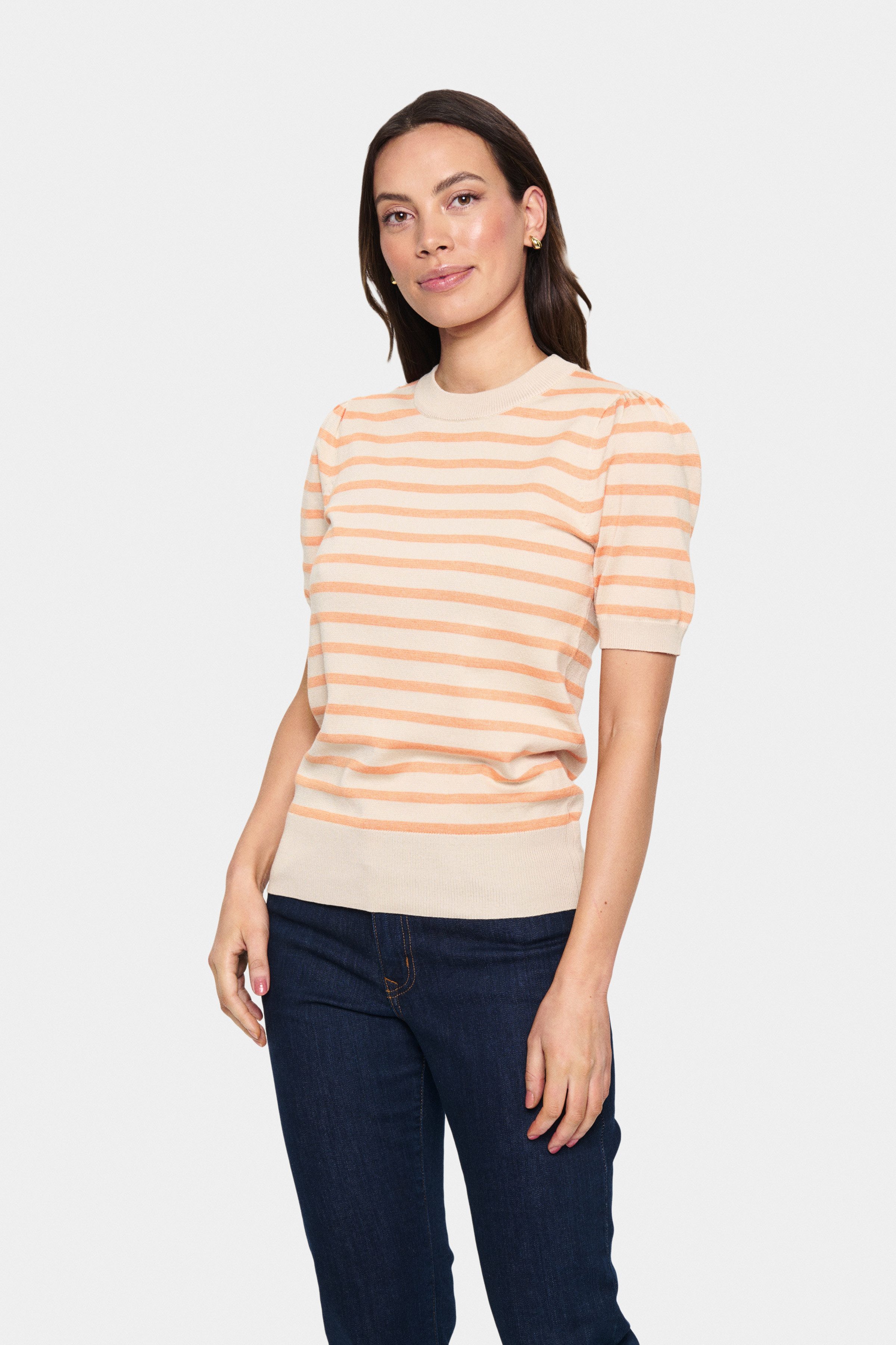 Saint Tropez Kurzarmpullover MilaSZ SS Striped günstig online kaufen