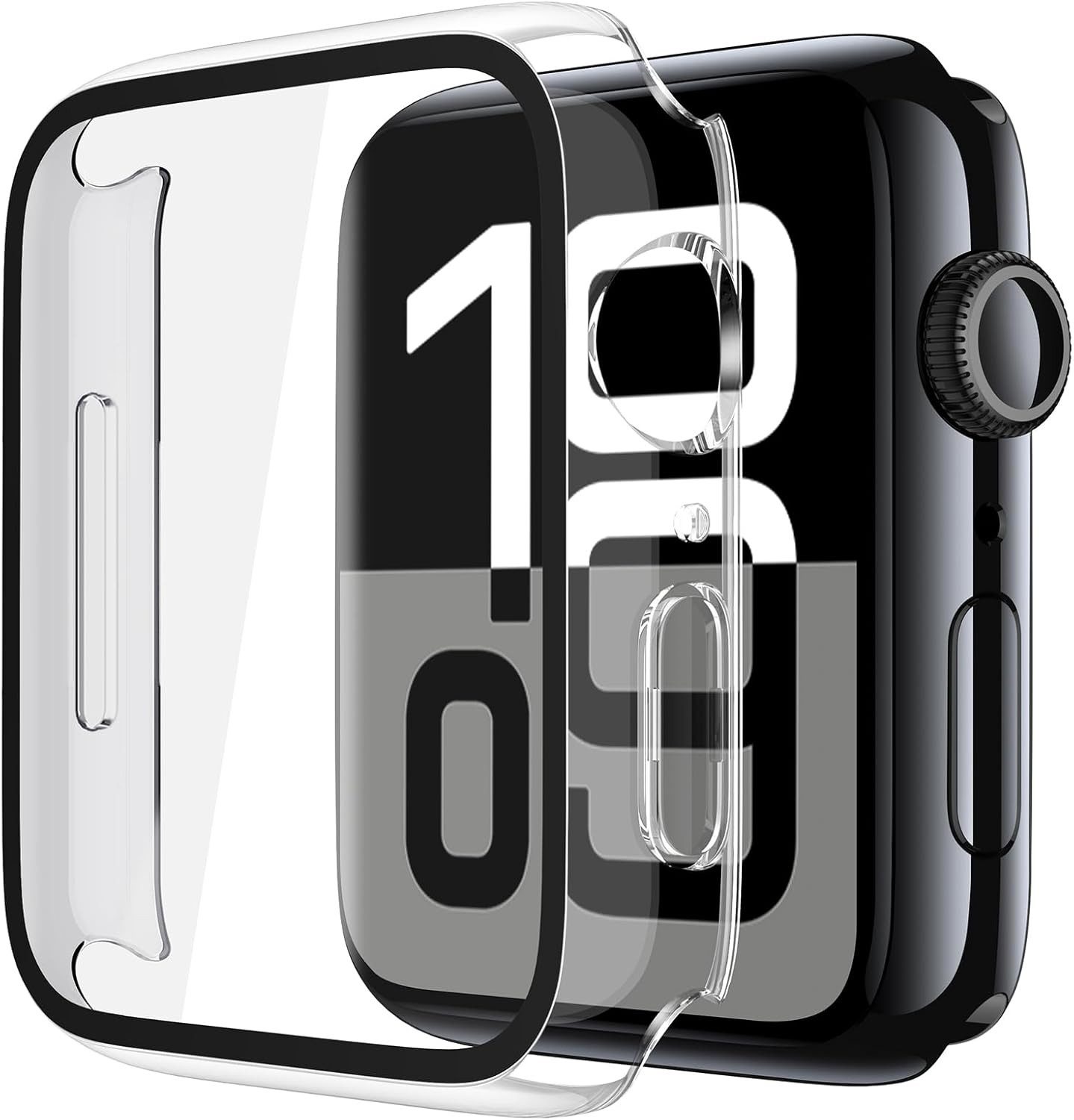 MSM Smartwatch-Hülle Hülle für Apple Watch Series 10 Case 42mm 46mm Display Schutzglas 9H