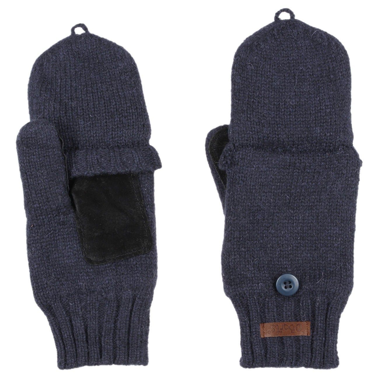 Futter Barts Handschuhe fingerlose mit blau Strickhandschuhe